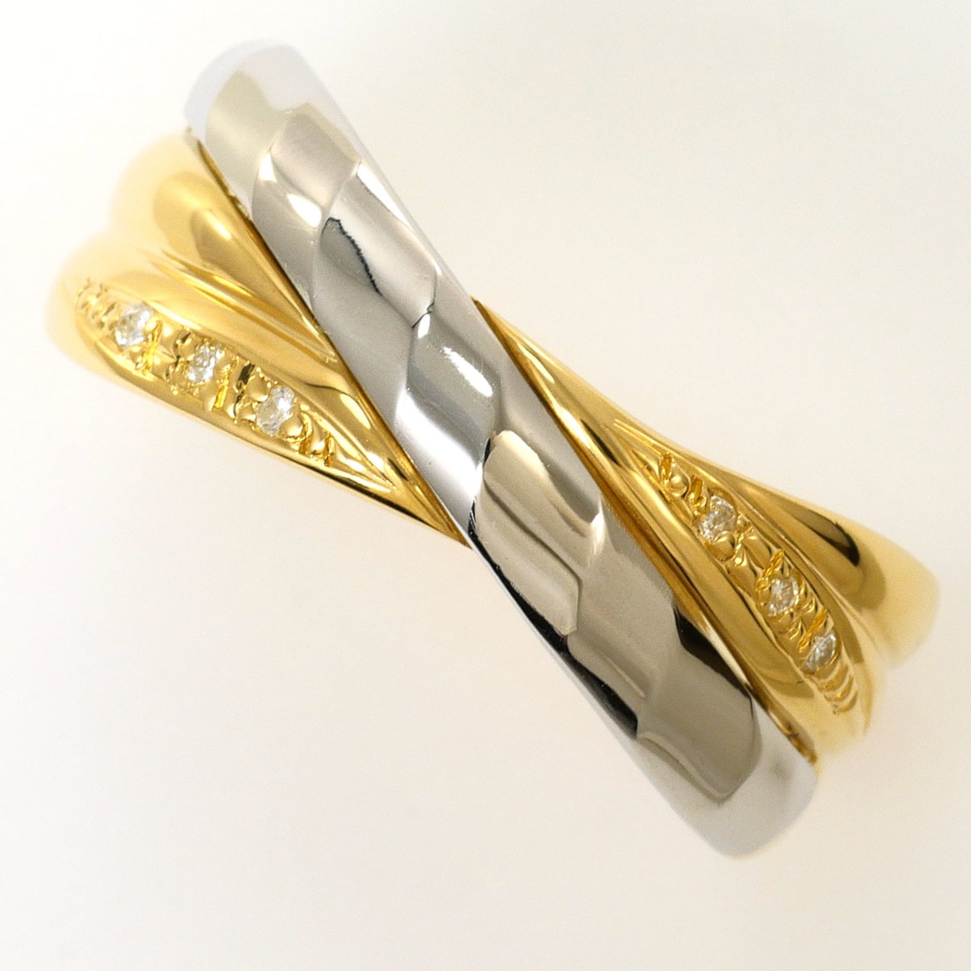 Unbranded Platinum Yellow Gold Yellow Gold (18K) Platinum 900 Band Ring (Pre-Owned)