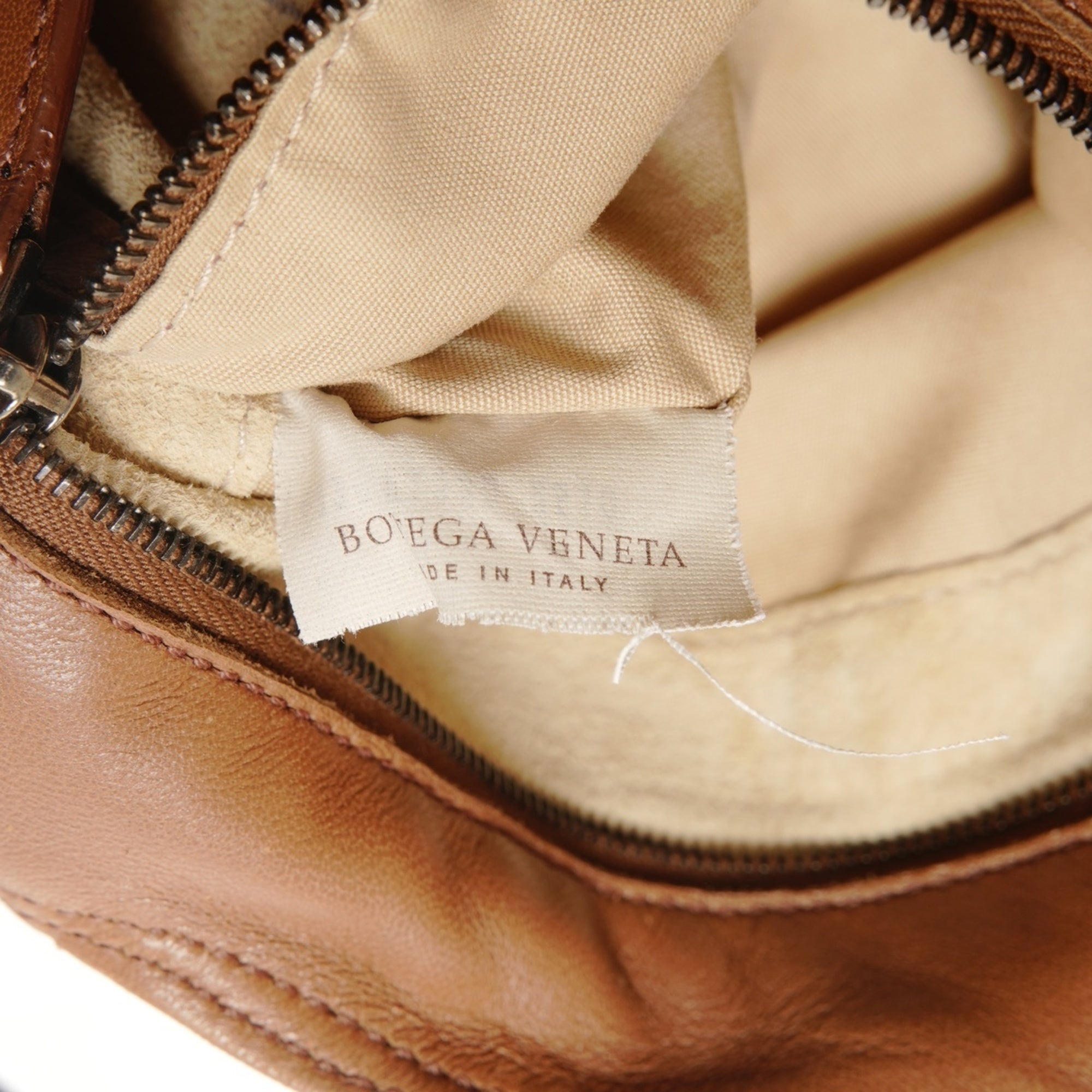 Bottega Veneta Intrecciato Brown Leather Handbag (Pre-Owned)