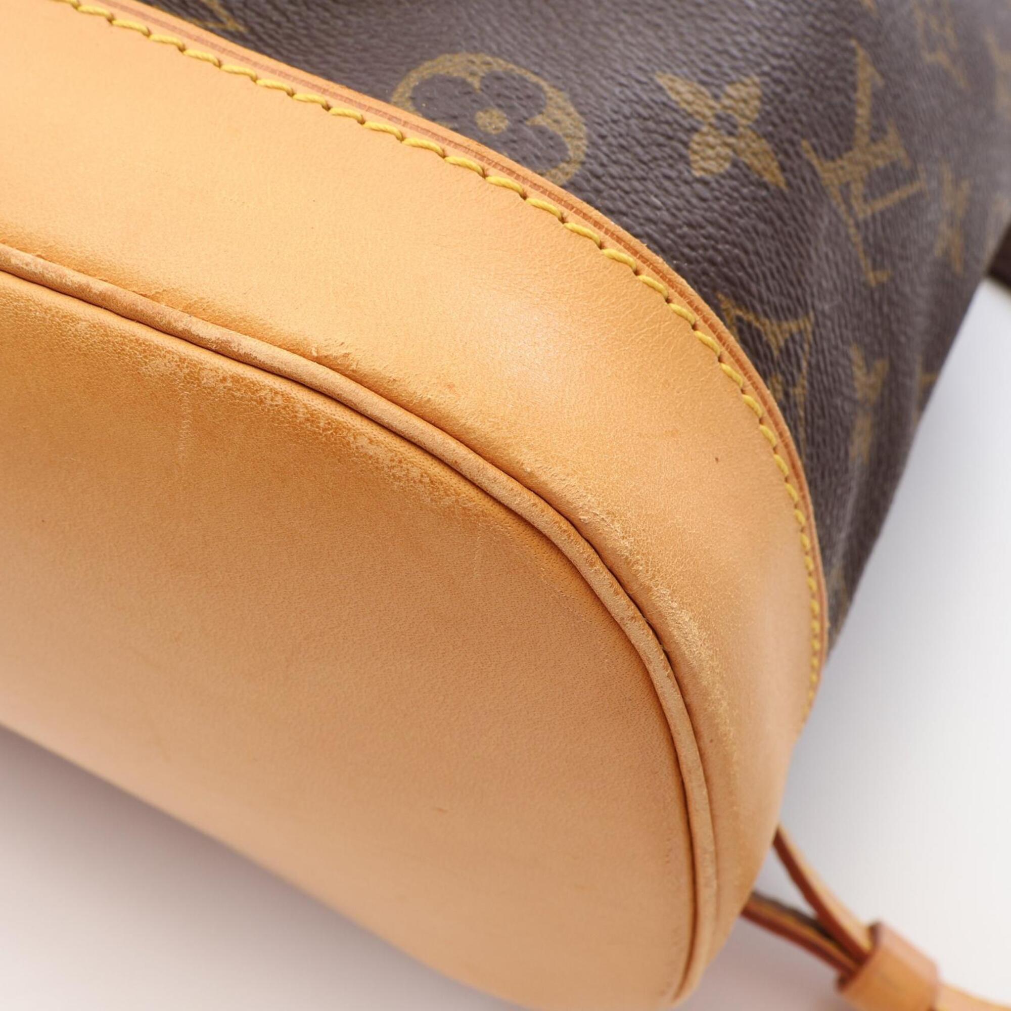 Louis Vuitton Brown Monogram Coated Canvas Leather Backpack (Pre-Owned)