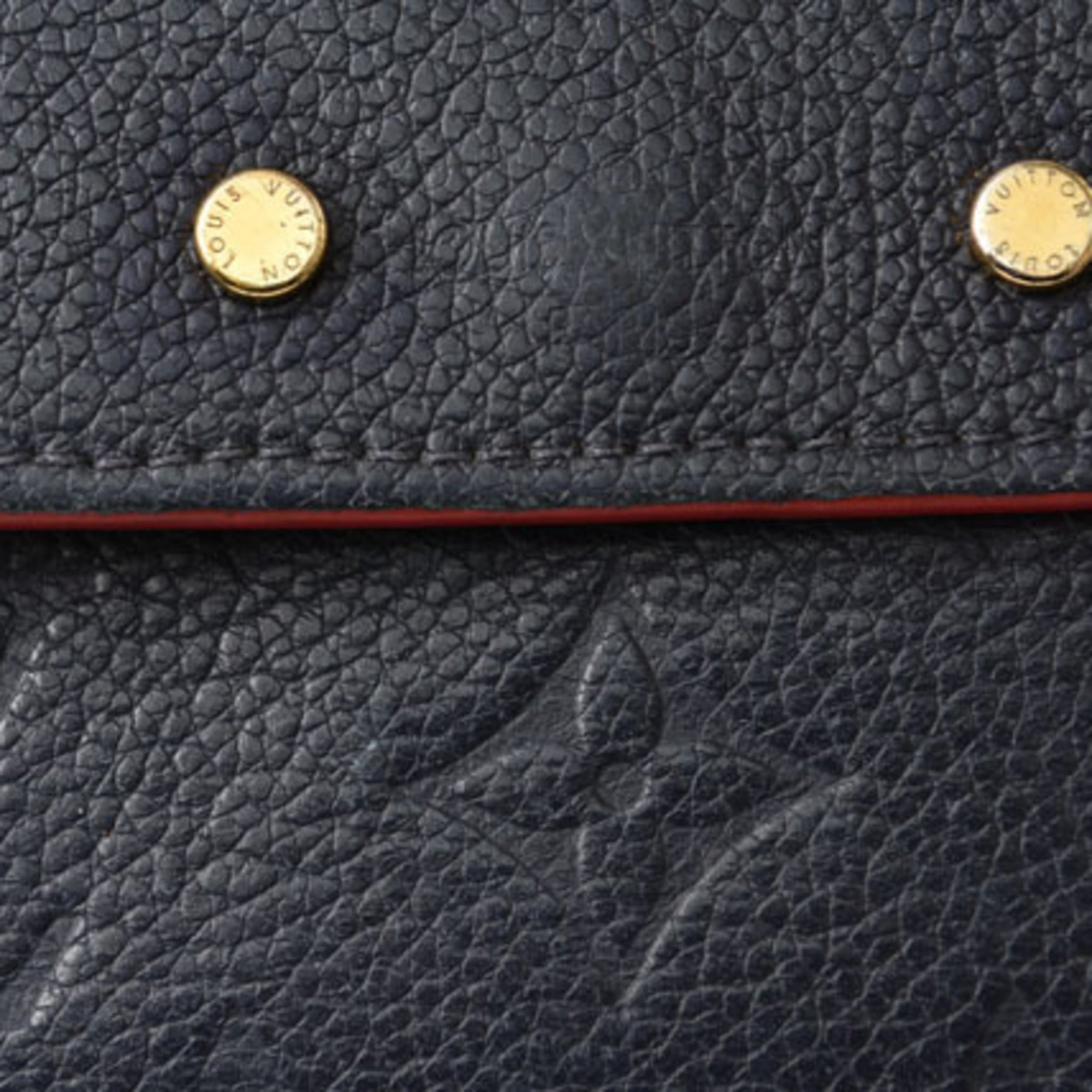 Louis Vuitton Marine Rouge Monogram Monogram Empreinte Long Wallet (Tri-Fold) (Pre-Owned)