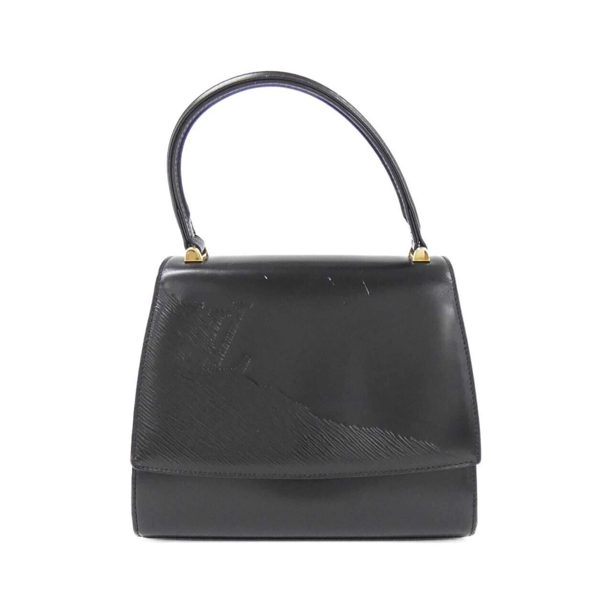 Louis Vuitton Black Leather Handbag (Pre-Owned)