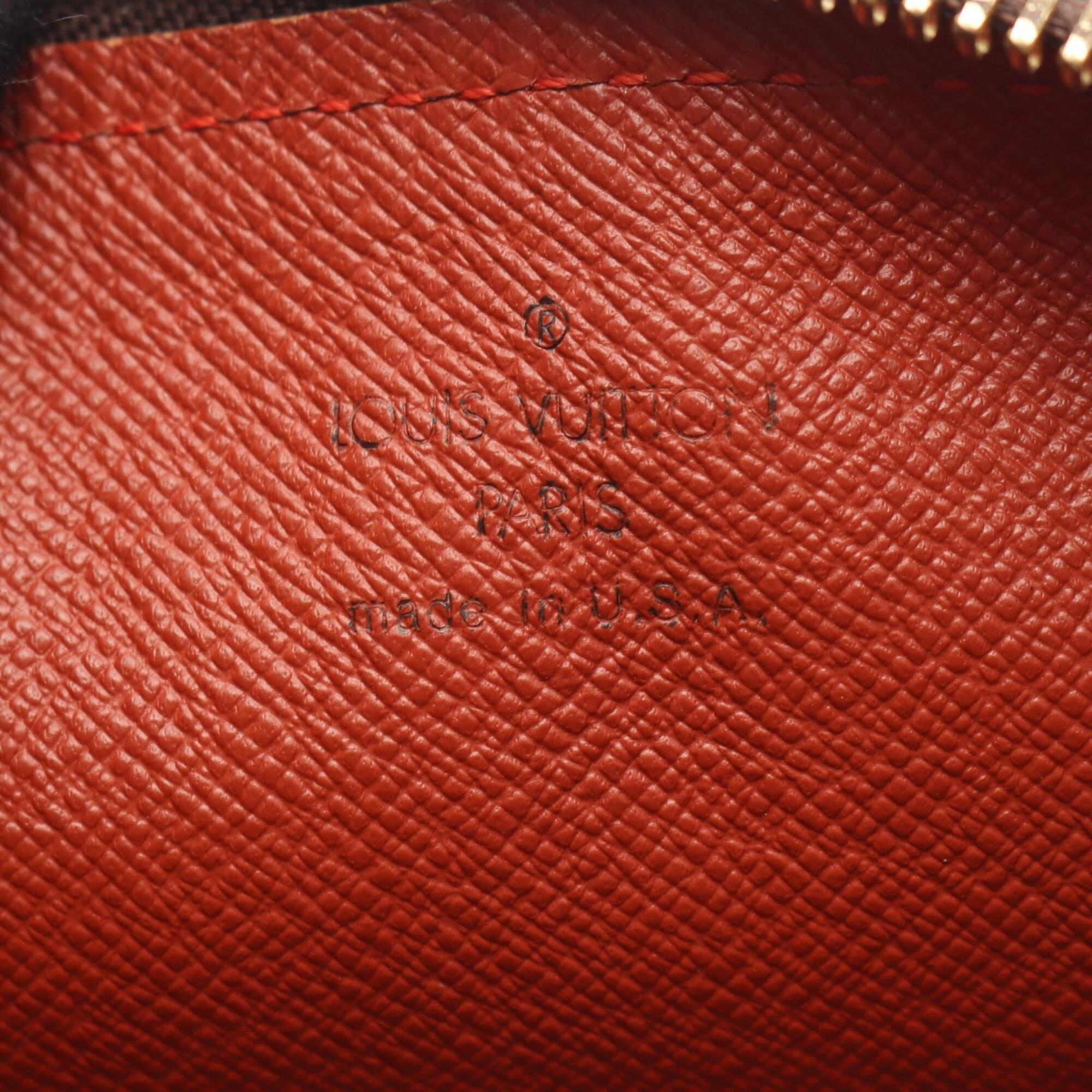 Louis Vuitton Damier Brown Ebene Coated Canvas Leather Handbag (Pre-Owned)