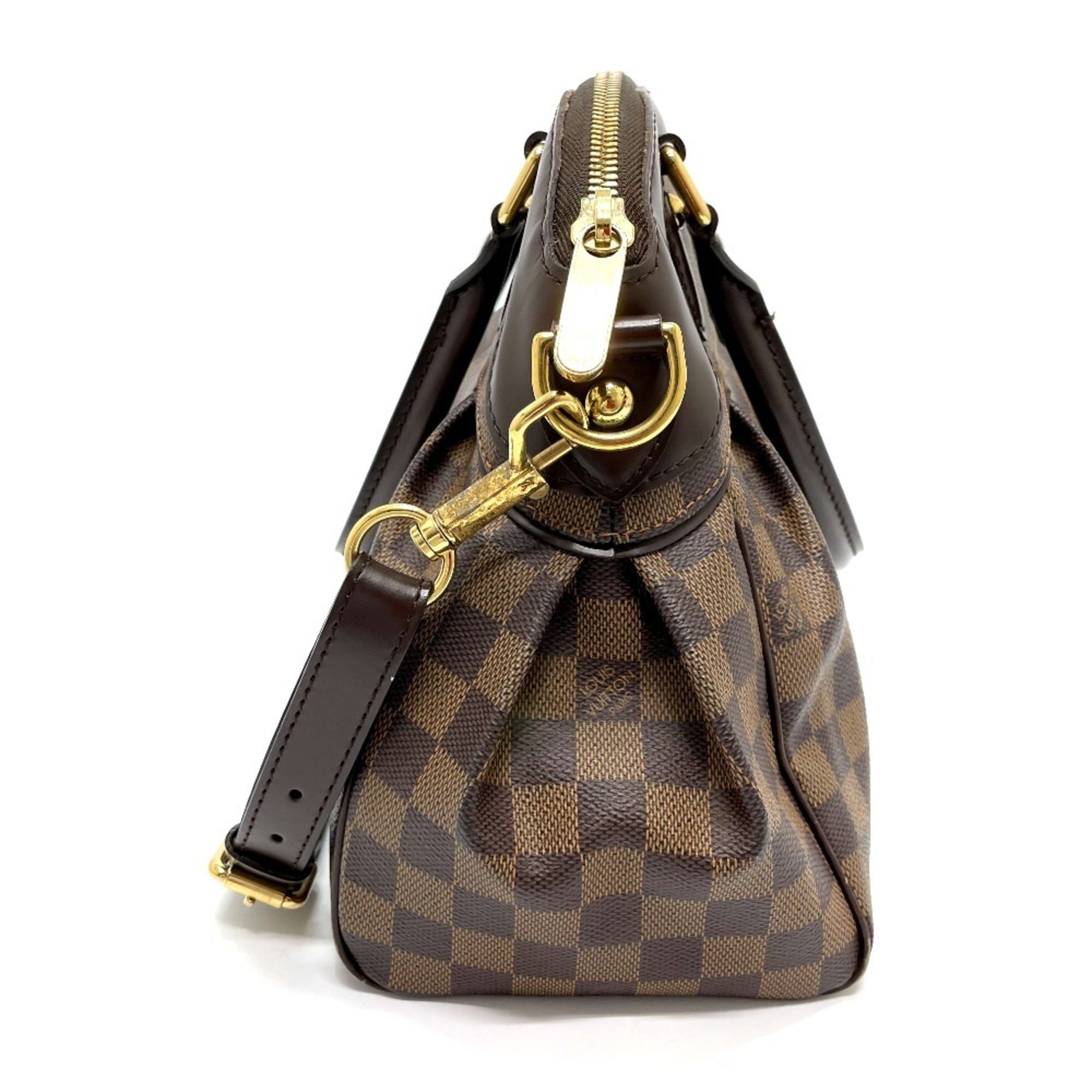 Louis Vuitton Brown Damier Canvas Ebene Damier Canvas Handbag Shoulder Bag (Pre-Owned)