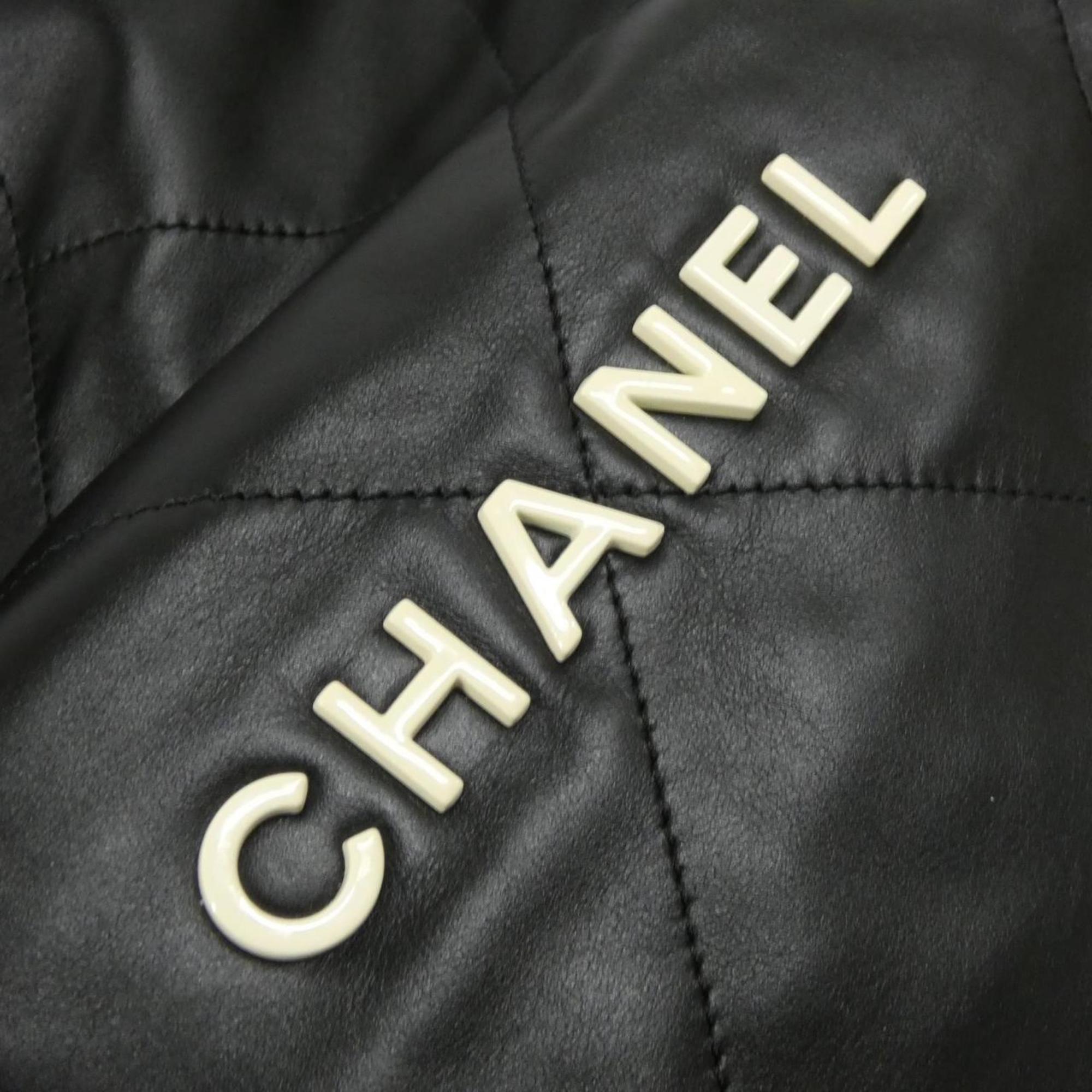 Chanel Black Leather Backpack (Pre-Owned)