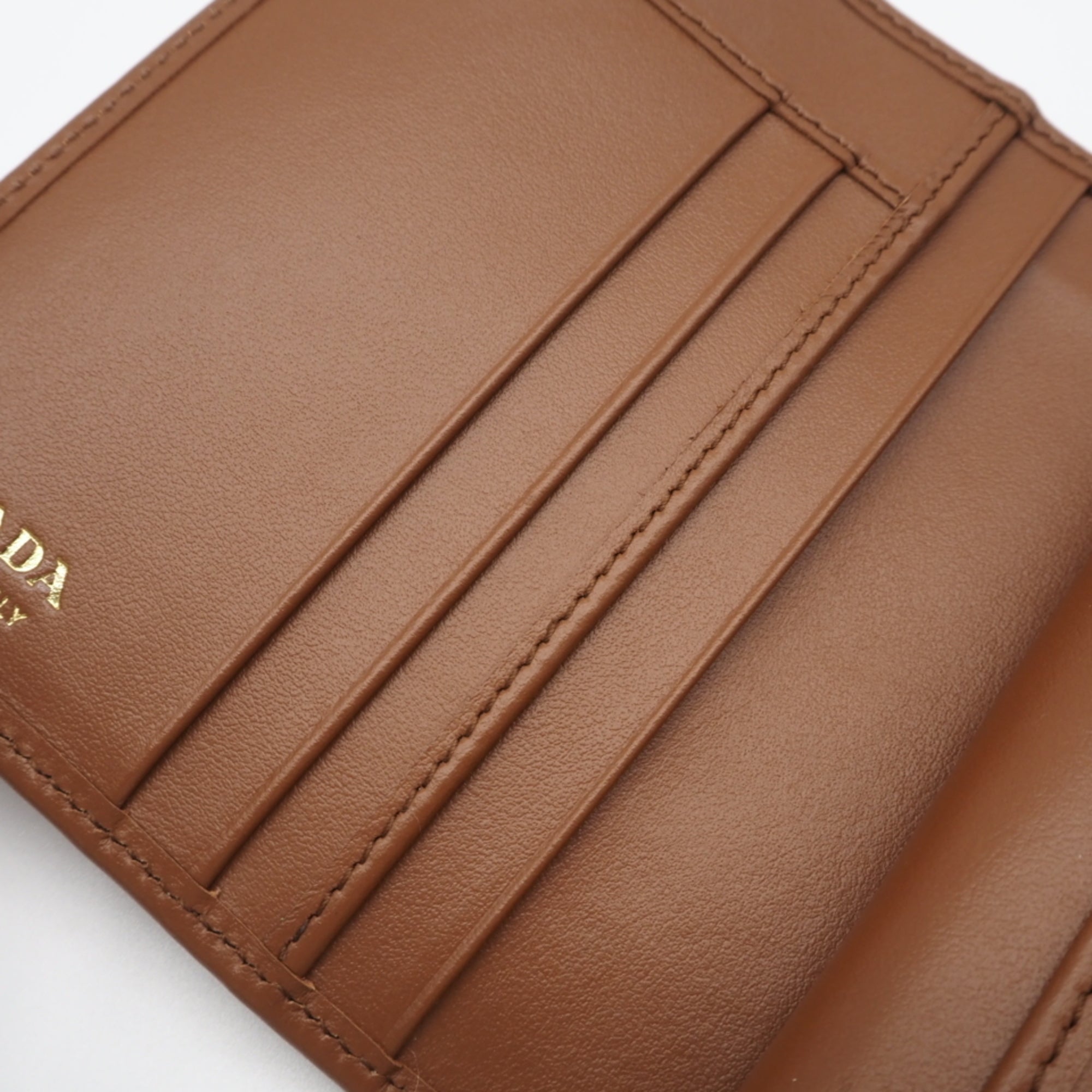 Prada Brown Saffiano Wallet (Bi-Fold) (Pre-Owned)