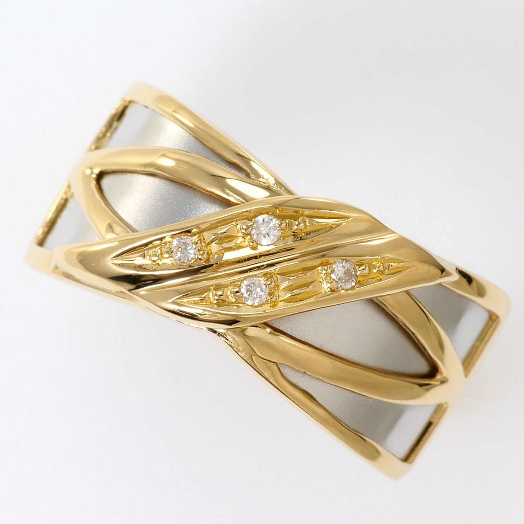 Unbranded Platinum Yellow Gold Yellow Gold (18K) Platinum 900 Band Ring (Pre-Owned)