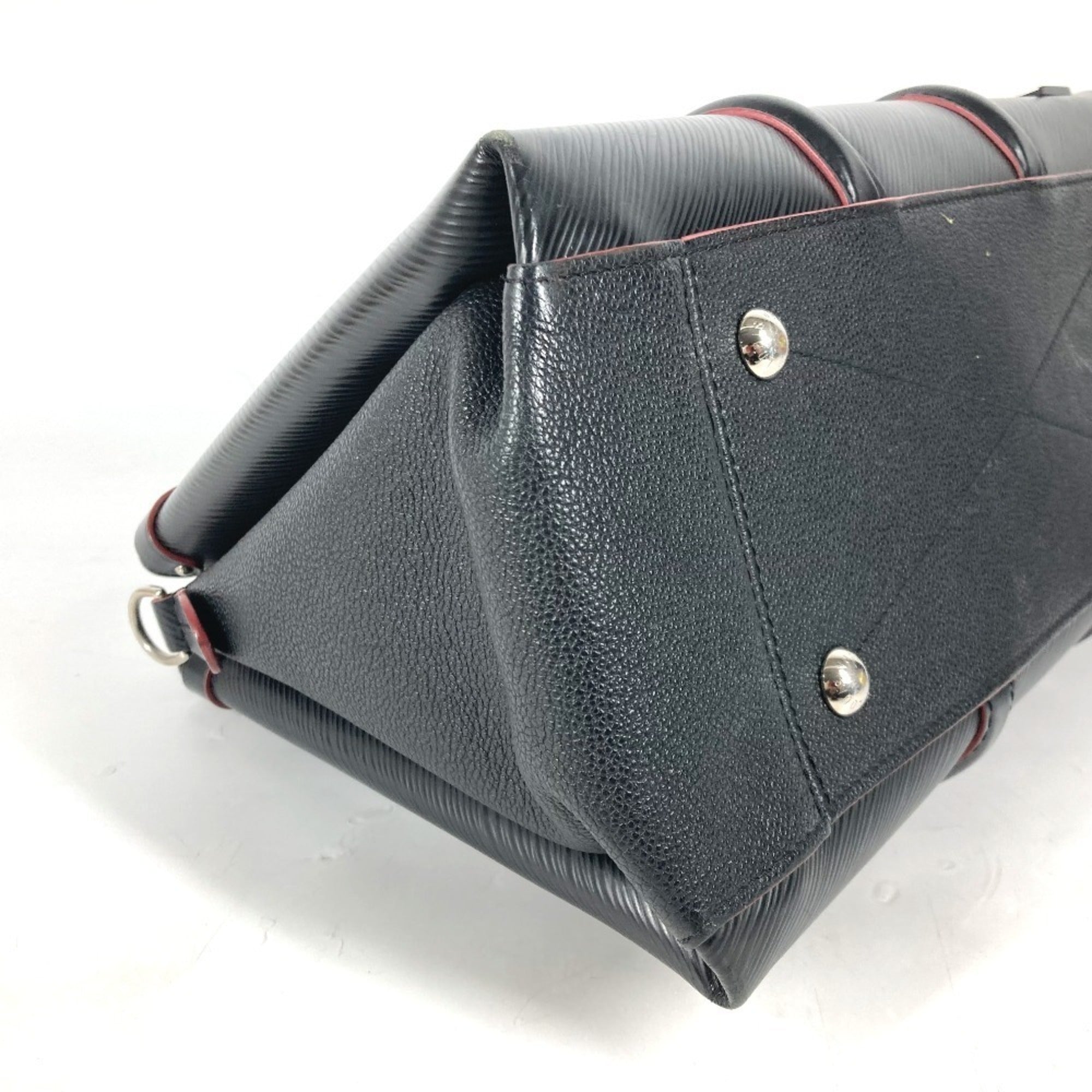 Louis Vuitton Black Noir Epi Leather Handbag Tote Bag (Pre-Owned)