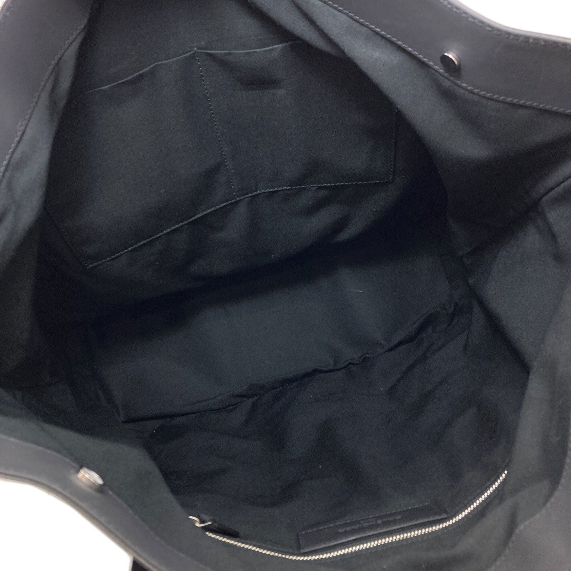 Balenciaga Black Navy Canvas Tote Bag (Pre-Owned)