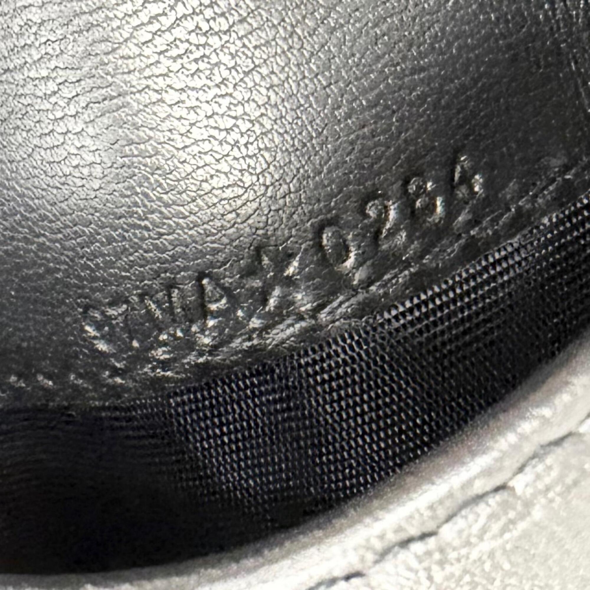 Christian Dior Navy Cotton Leather Wallet (Tri-Fold) (Pre-Owned)