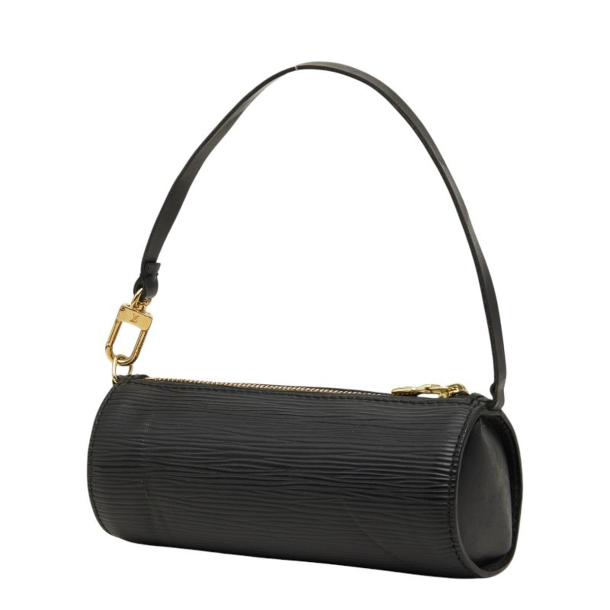 Louis Vuitton Black Noir Leather Handbag Pouch (Pre-Owned)