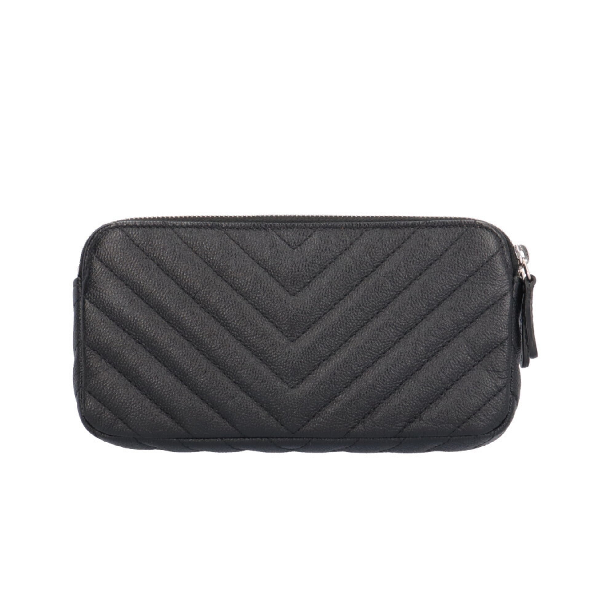 Chanel Black Leather Shoulder Bag (Pre-Owned)