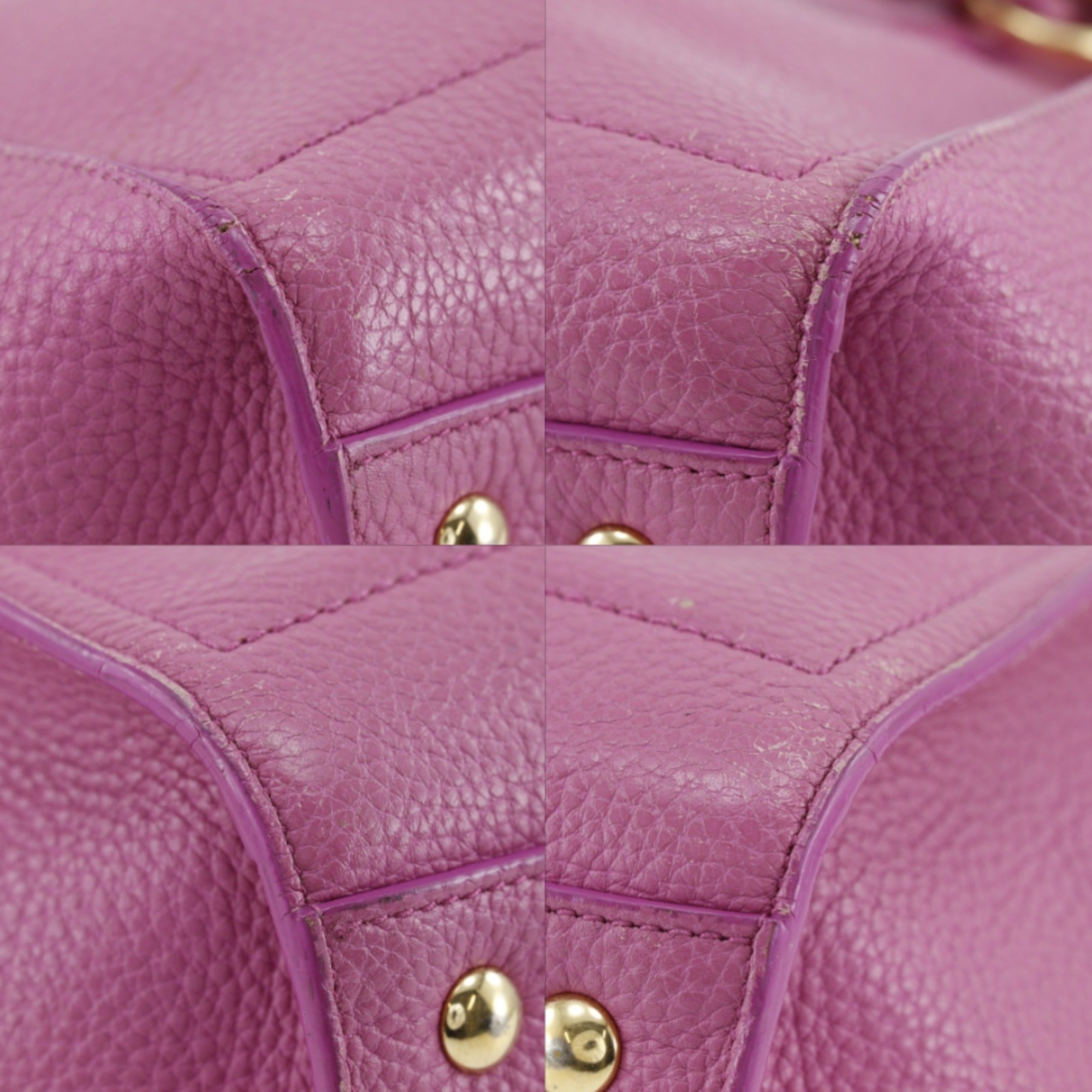 Salvatore Ferragamo Pink Leather Handbag (Pre-Owned)