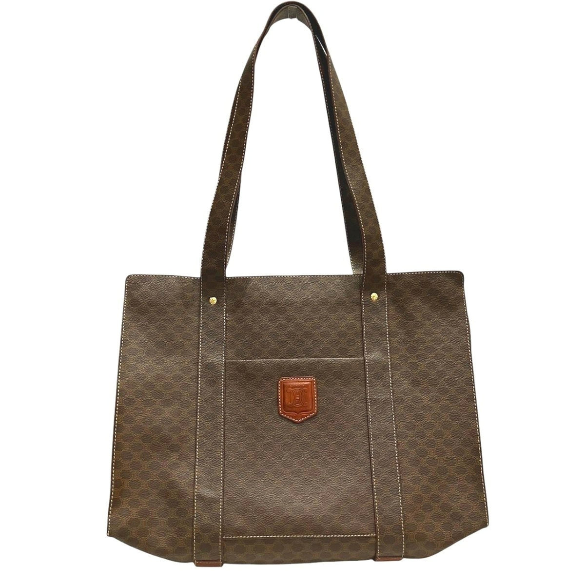Celine Brown Pvc Tote Bag (Pre-Owned)