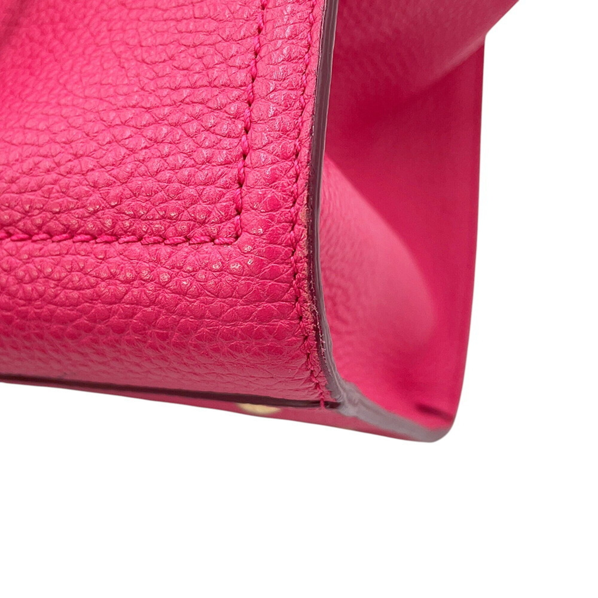 Salvatore Ferragamo Pink Leather Handbag (Pre-Owned)