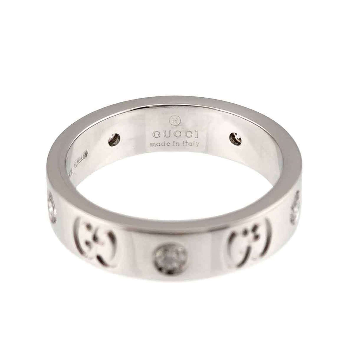 Gucci White Gold (18K) Band Ring (Pre-Owned)