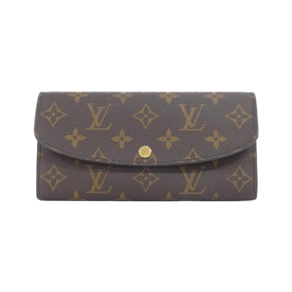 Louis Vuitton Monogram Marron Rose Ballerine Coated Canvas Long Wallet (Bi-Fold) (Pre-Owned)