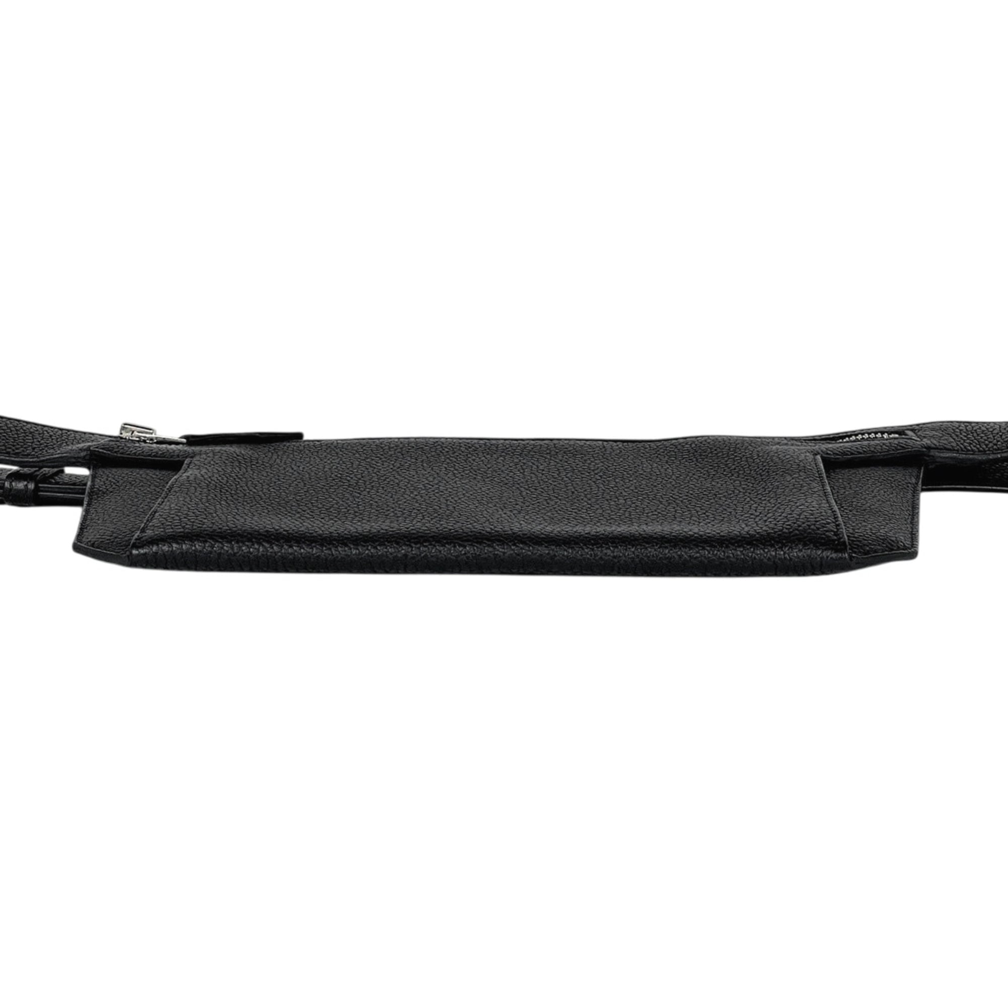 Hermes Black Leather Sling Bag (Pre-Owned)