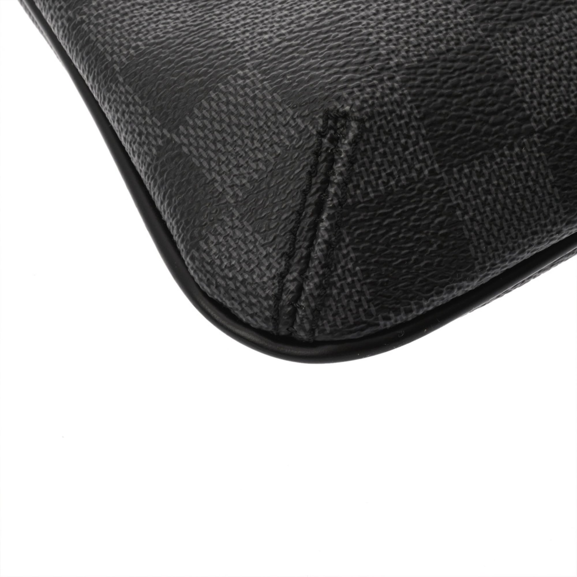 Louis Vuitton Damier Graphite Black Gray Damier Graphite Shoulder Bag (Pre-Owned)