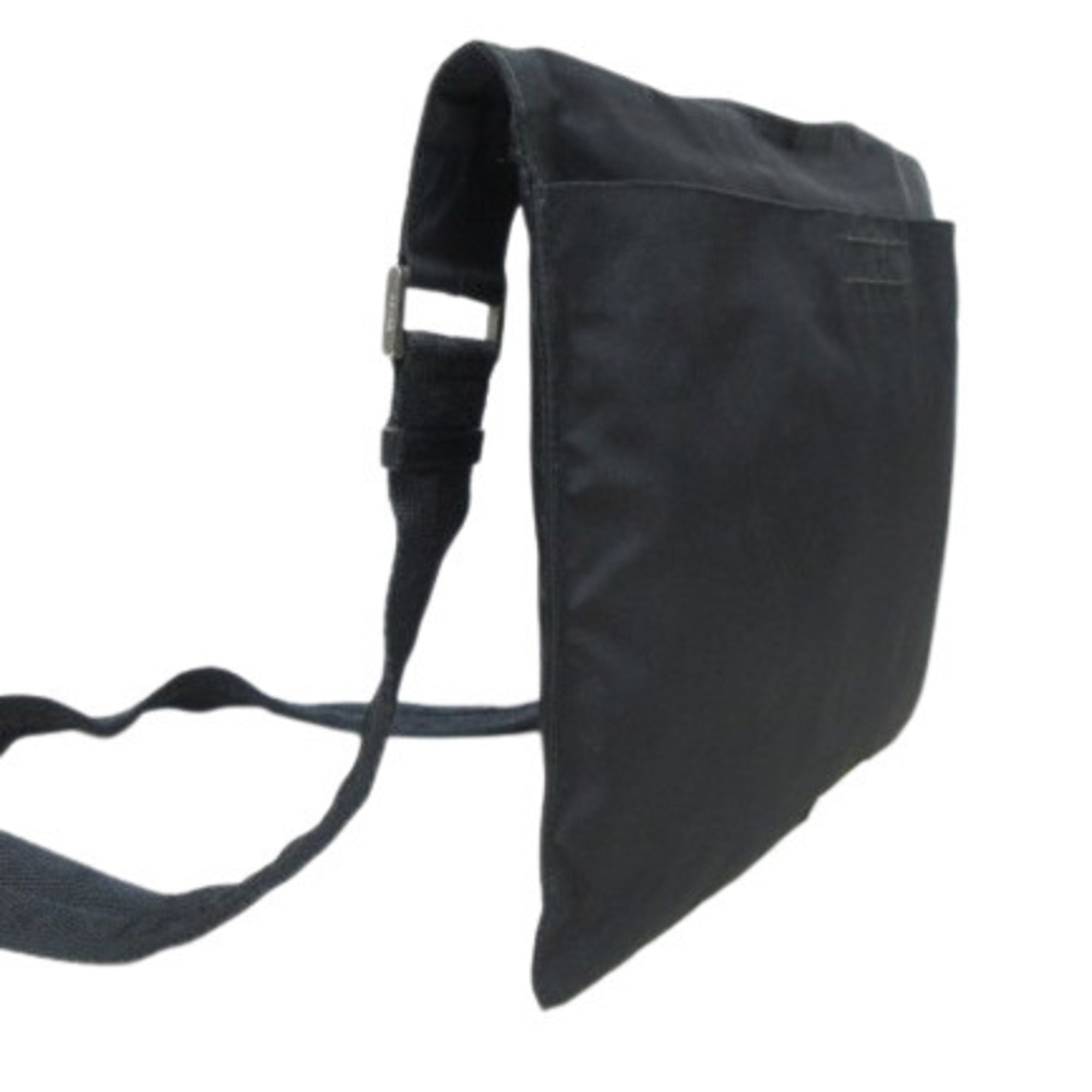 Prada Black Nylon Leather Shoulder Bag (Pre-Owned)
