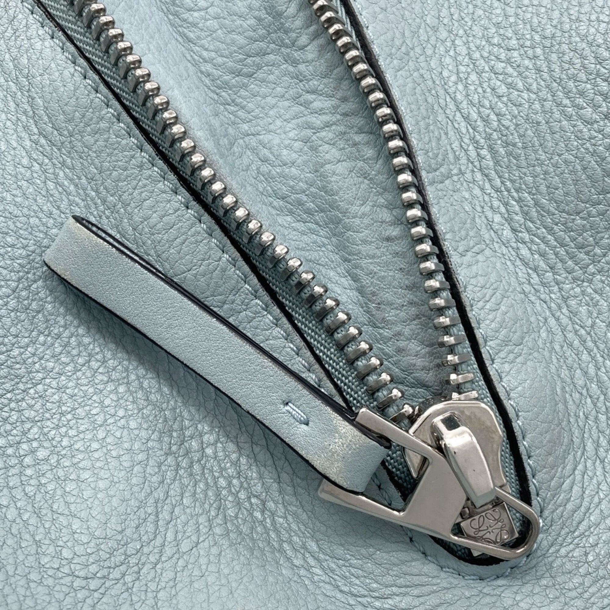 Loewe Light Blue Leather Handbag Pouch (Pre-Owned)