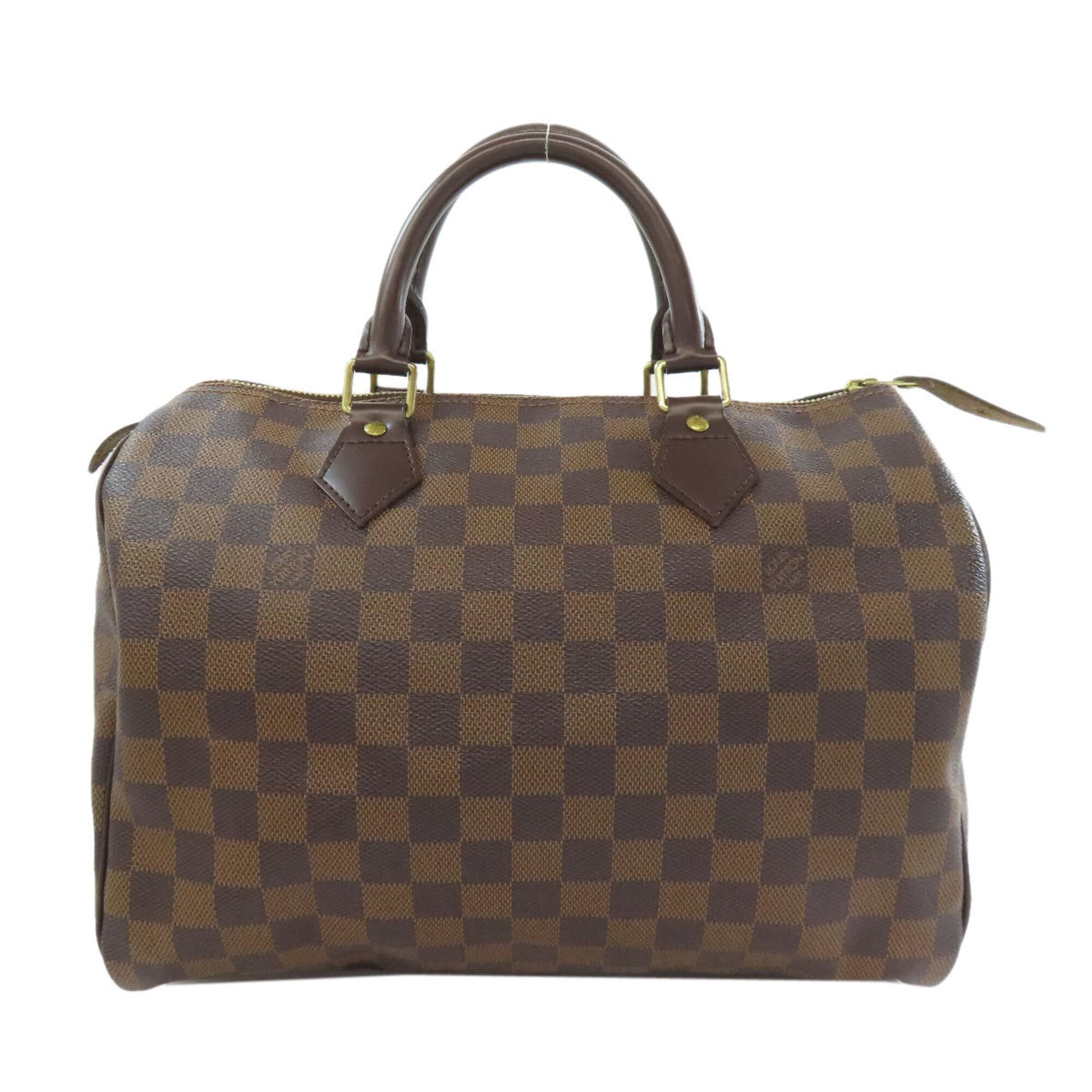 Louis Vuitton Brown Damier Canvas Ebene Damier Canvas Boston Bag (Pre-Owned)