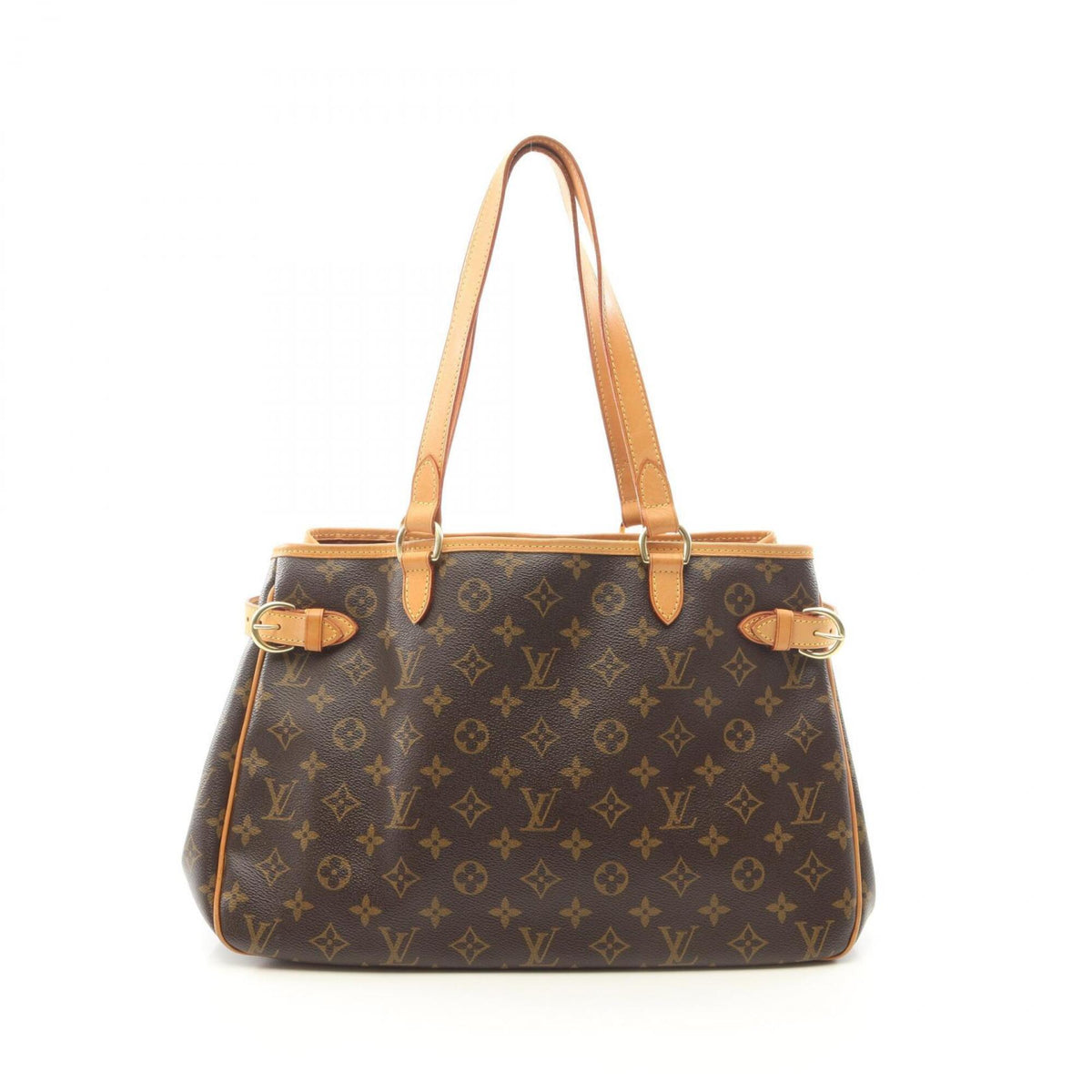 Louis Vuitton Brown Monogram Coated Canvas Leather Handbag Shoulder Bag (Pre-Owned)