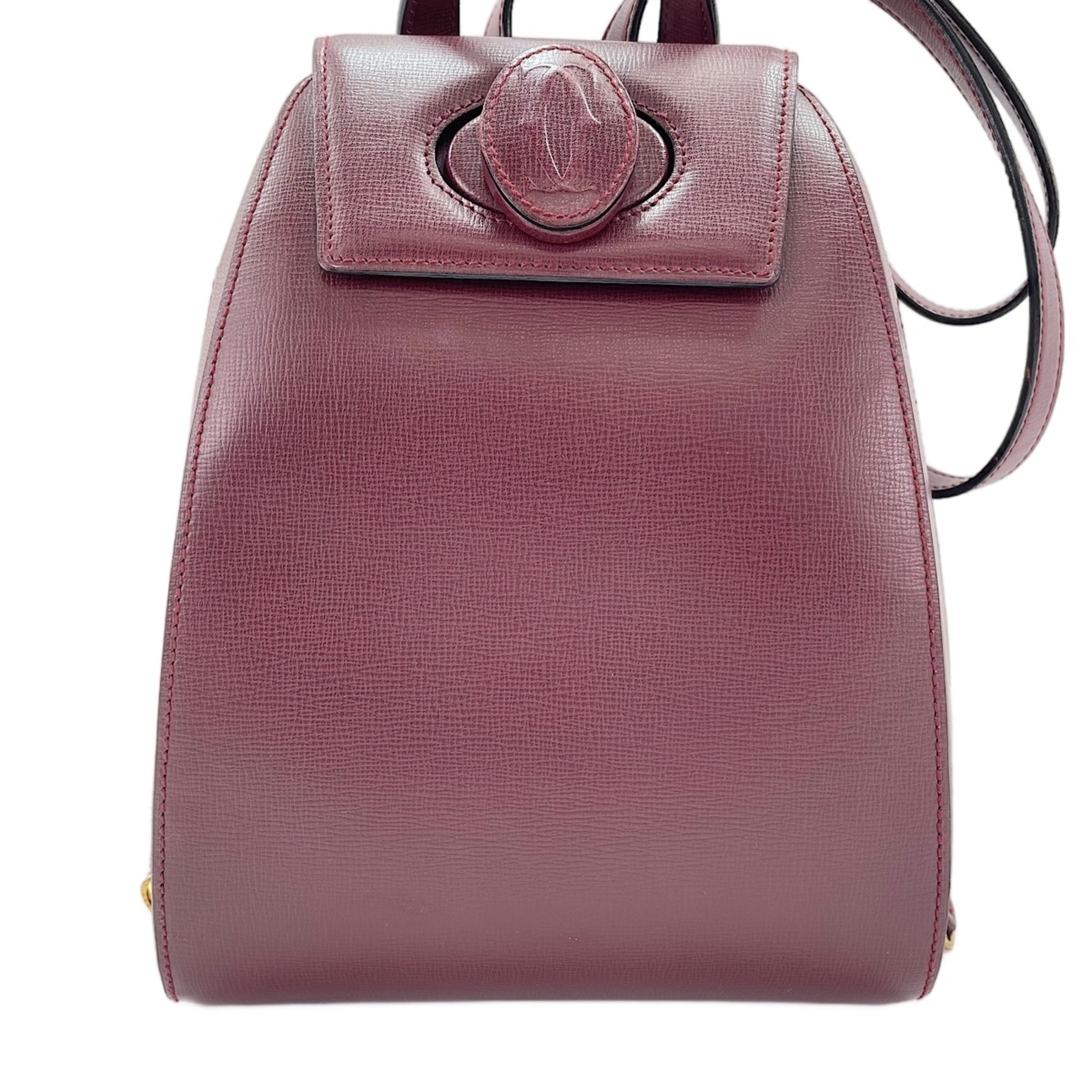 Cartier Must Wine Red Backpack (Pre-Owned)