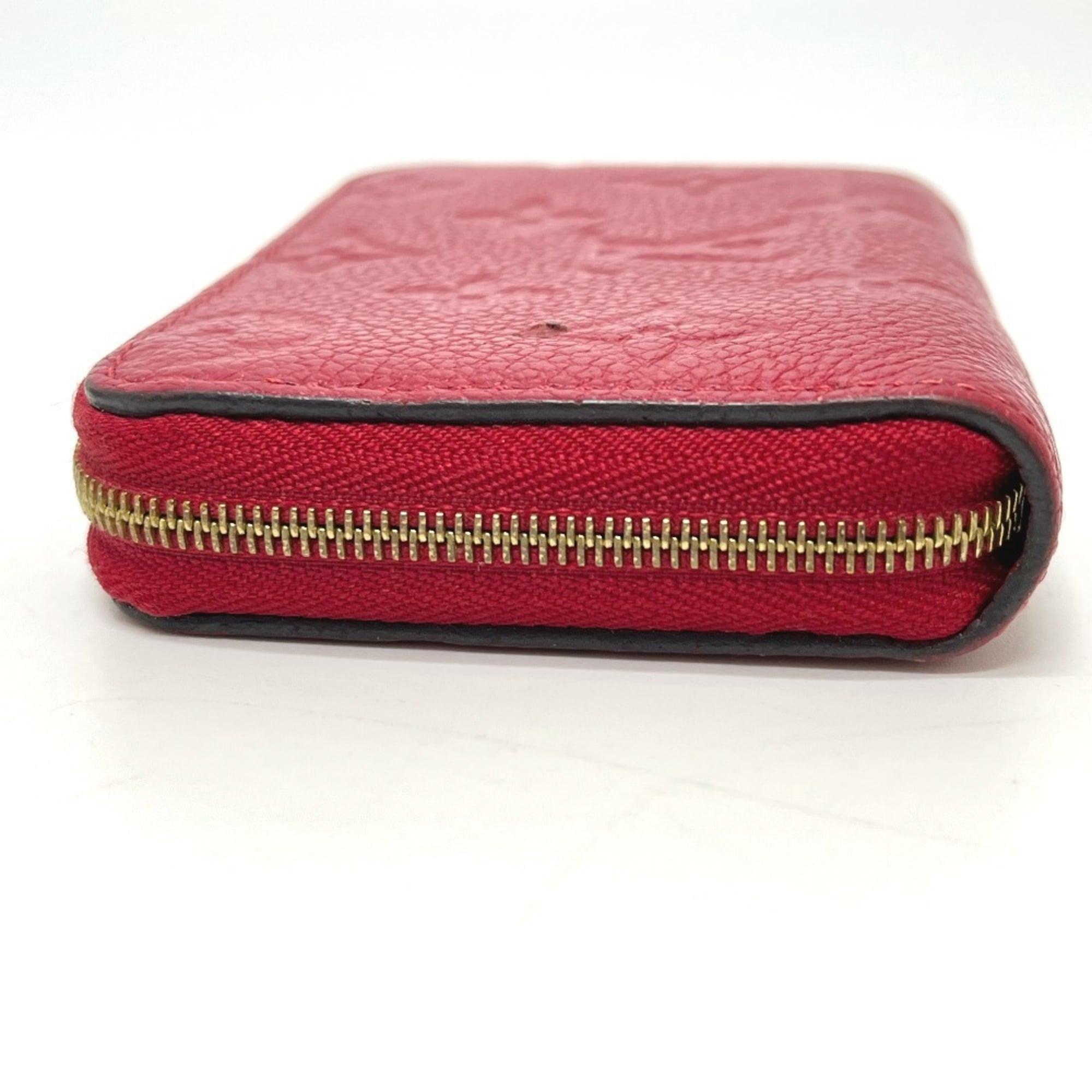 Louis Vuitton Monogram Empreinte Red Color Monogram Empreinte Coin Purse/Coin Case (Pre-Owned)