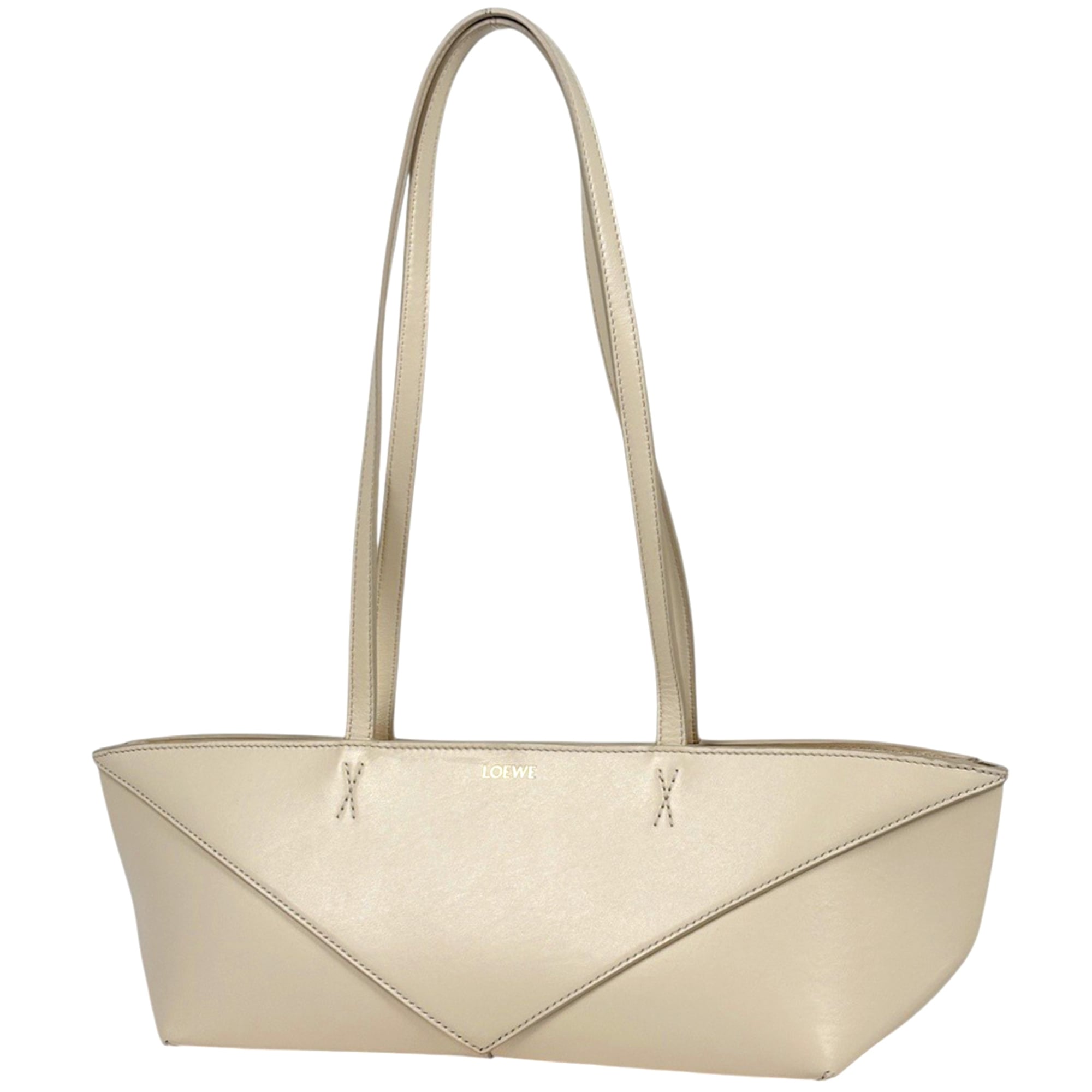 Loewe White Leather Shoulder Bag (Pre-Owned)