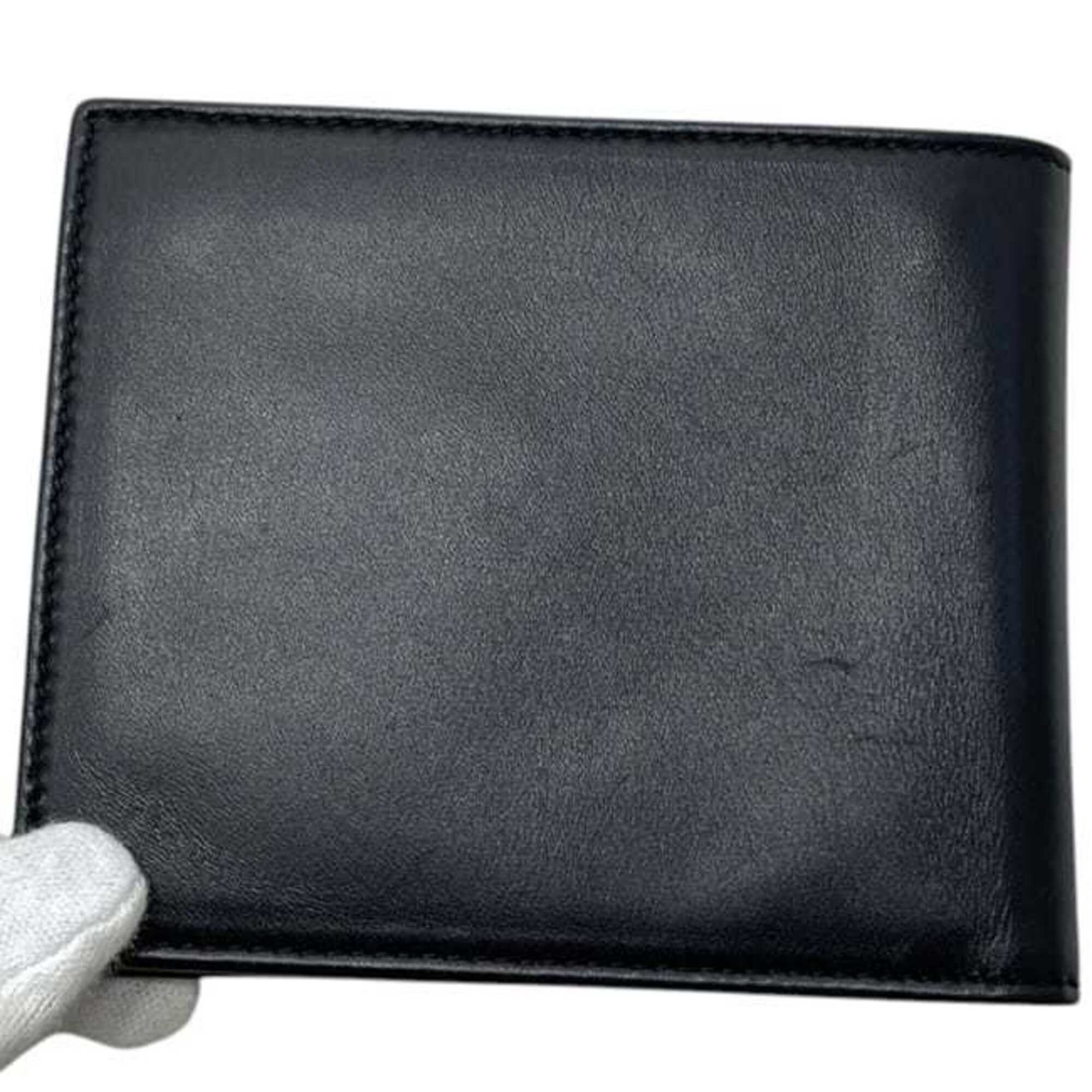 Salvatore Ferragamo Black Leather Wallet (Bi-Fold) (Pre-Owned)
