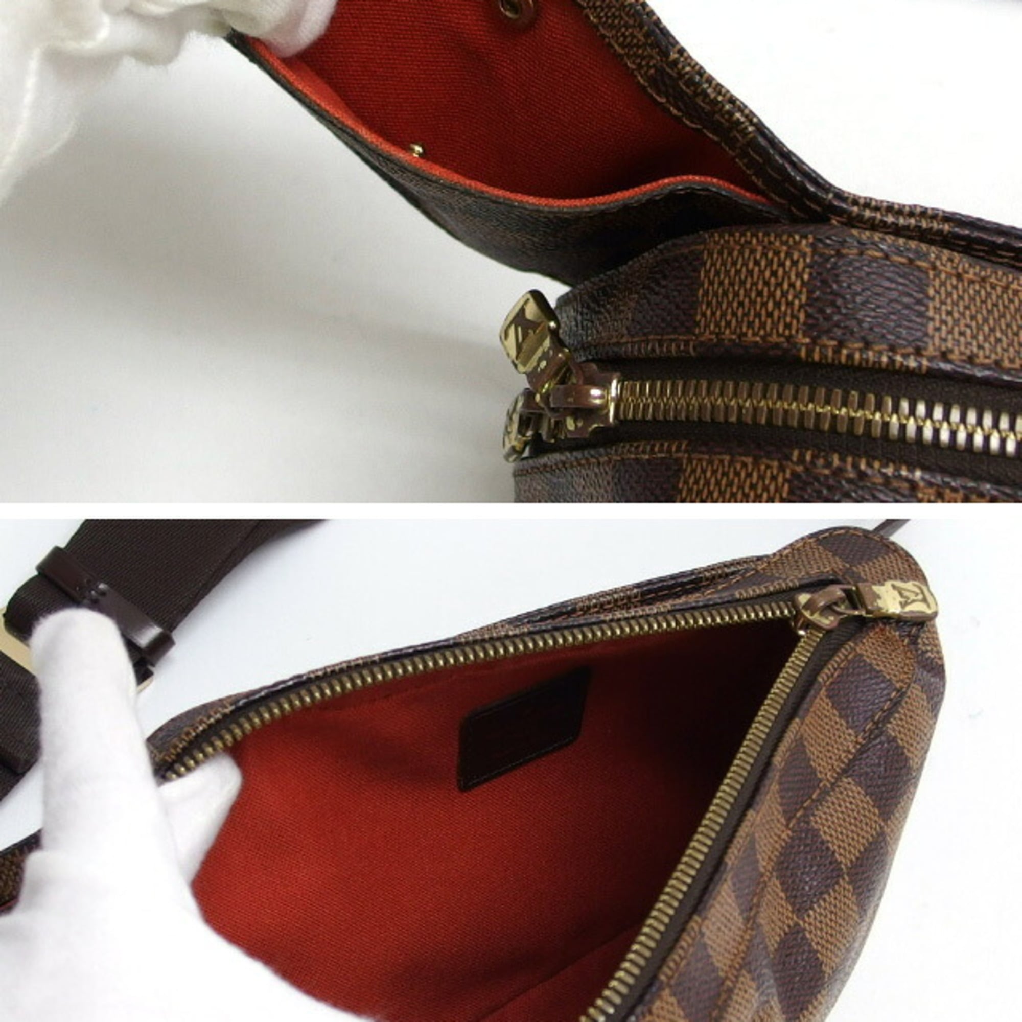 Louis Vuitton Damier Gold Damier Canvas Shoulder Bag Sling Bag (Pre-Owned)