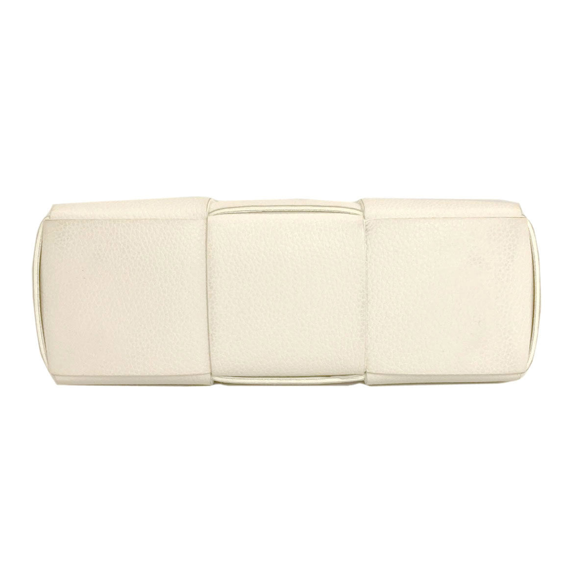 Bottega Veneta White Leather Handbag Pouch (Pre-Owned)