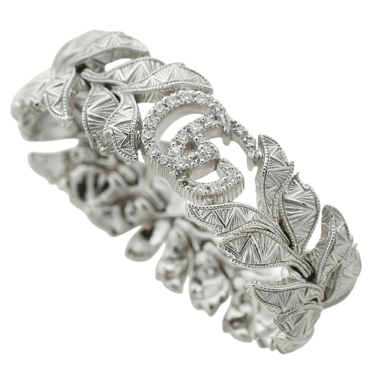 Gucci White Gold White Gold (18K) Band Ring (Pre-Owned)