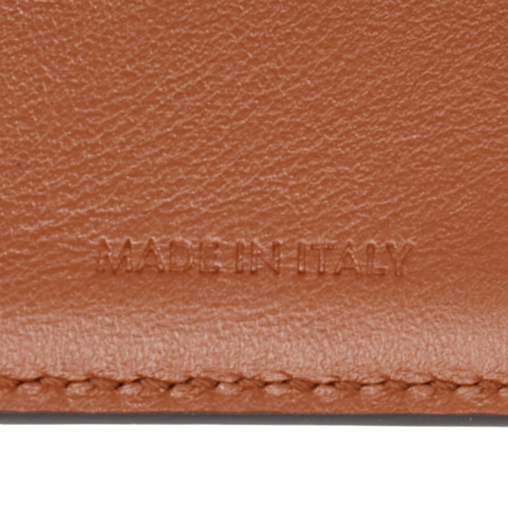 Celine Beige Brown Canvas Leather Wallet (Bi-Fold) (Pre-Owned)