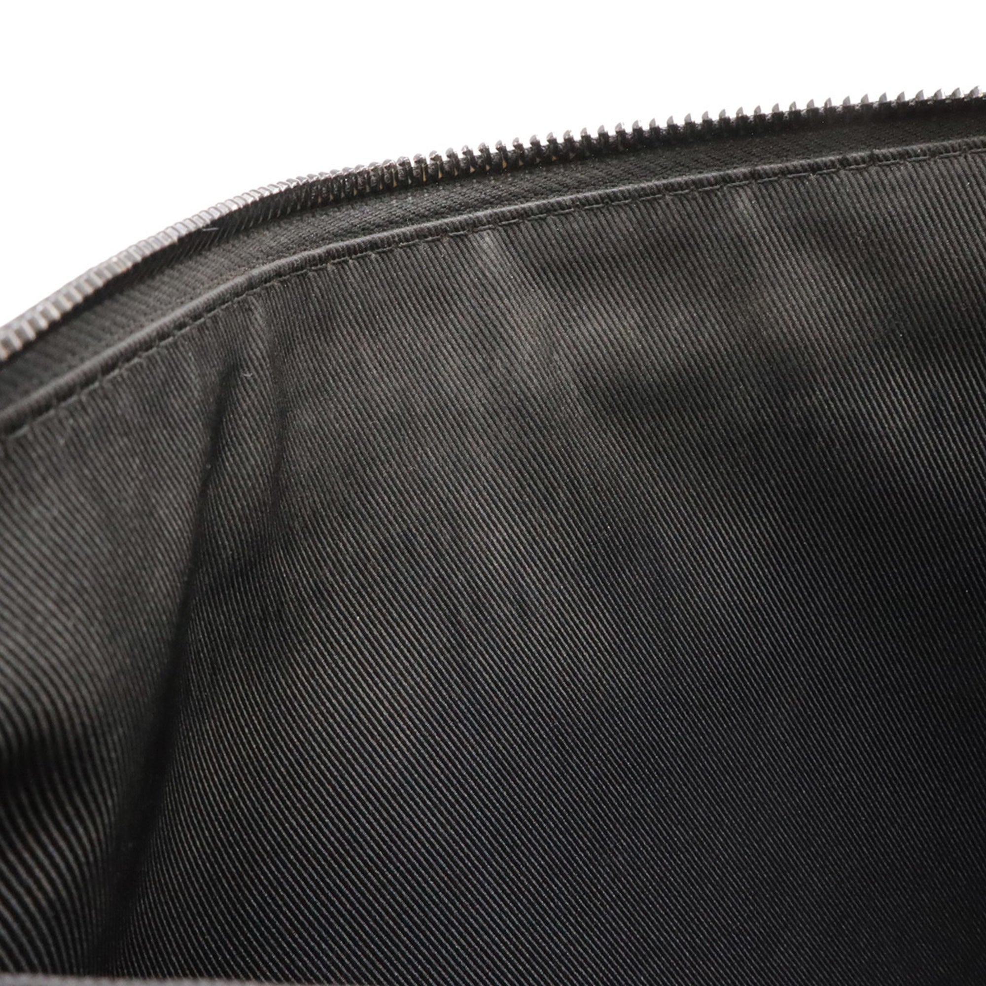 Louis Vuitton Black Noir Leather Clutch Bag Pochette (Pre-Owned)