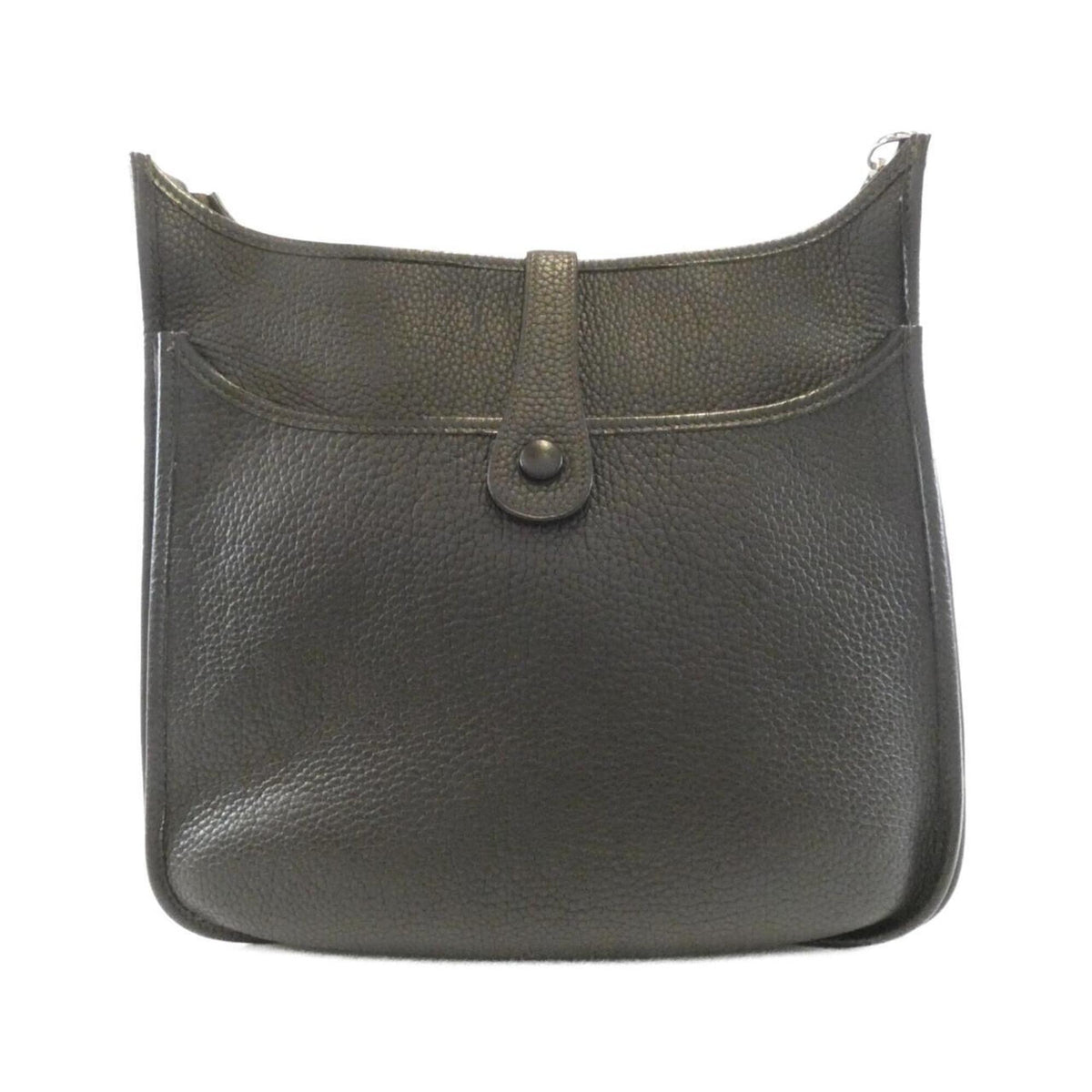 Hermes Ebene Taurillon Clemence Leather Shoulder Bag (Pre-Owned)