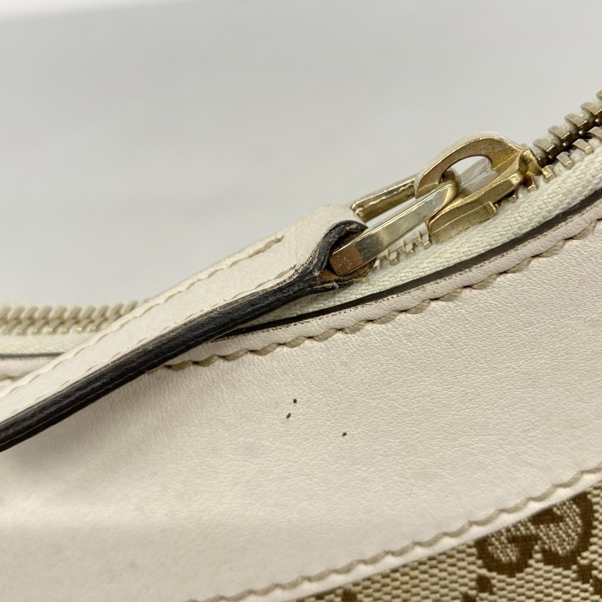 Gucci Beige Canvas Handbag (Pre-Owned)