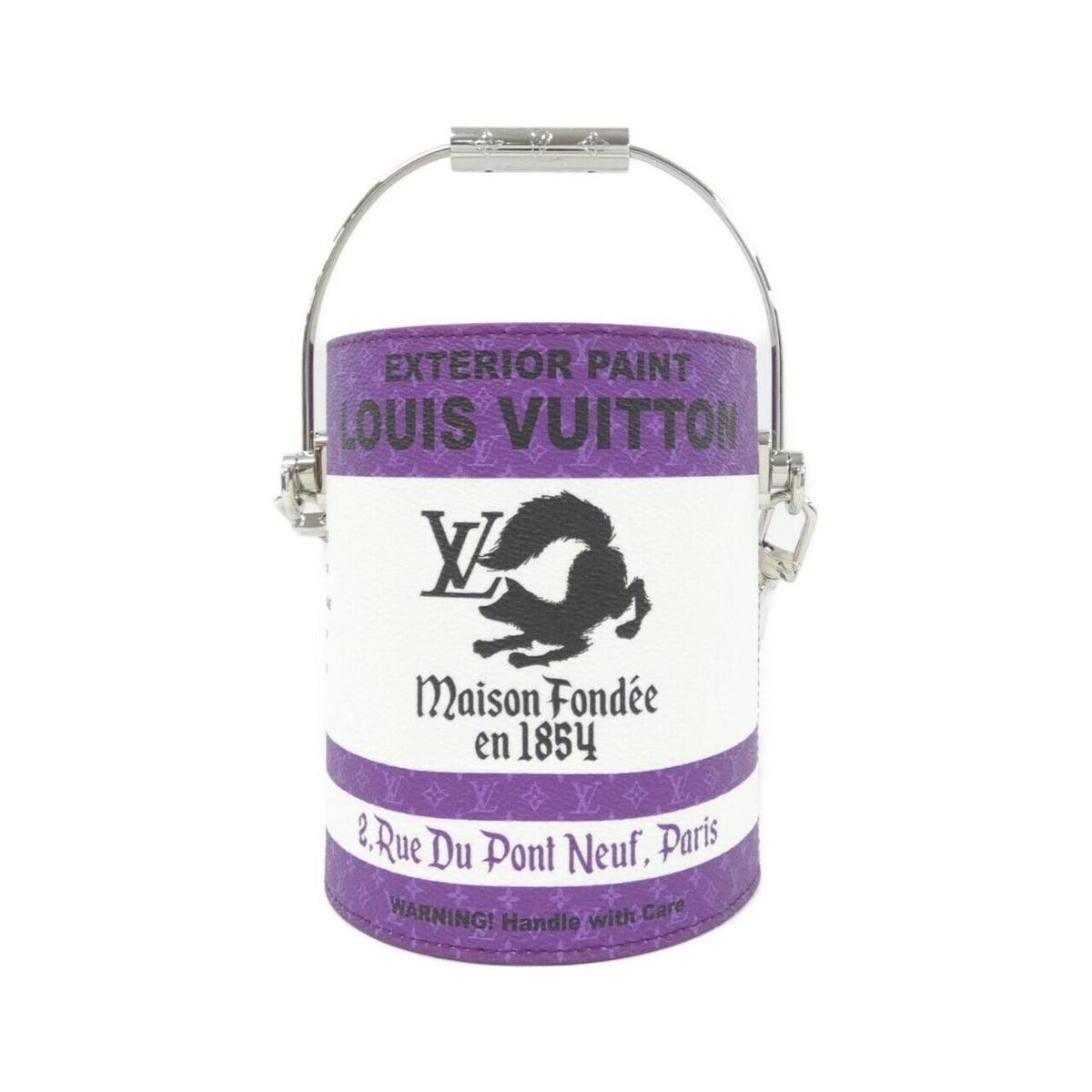 Louis Vuitton Violet Coated Canvas Handbag (Pre-Owned)
