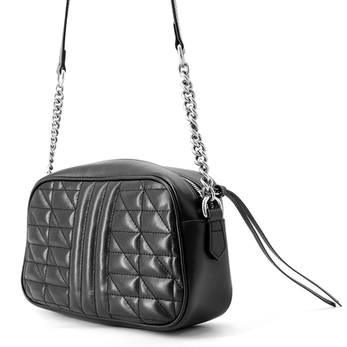 Gucci Black Leather Handbag Shoulder Bag (Pre-Owned)