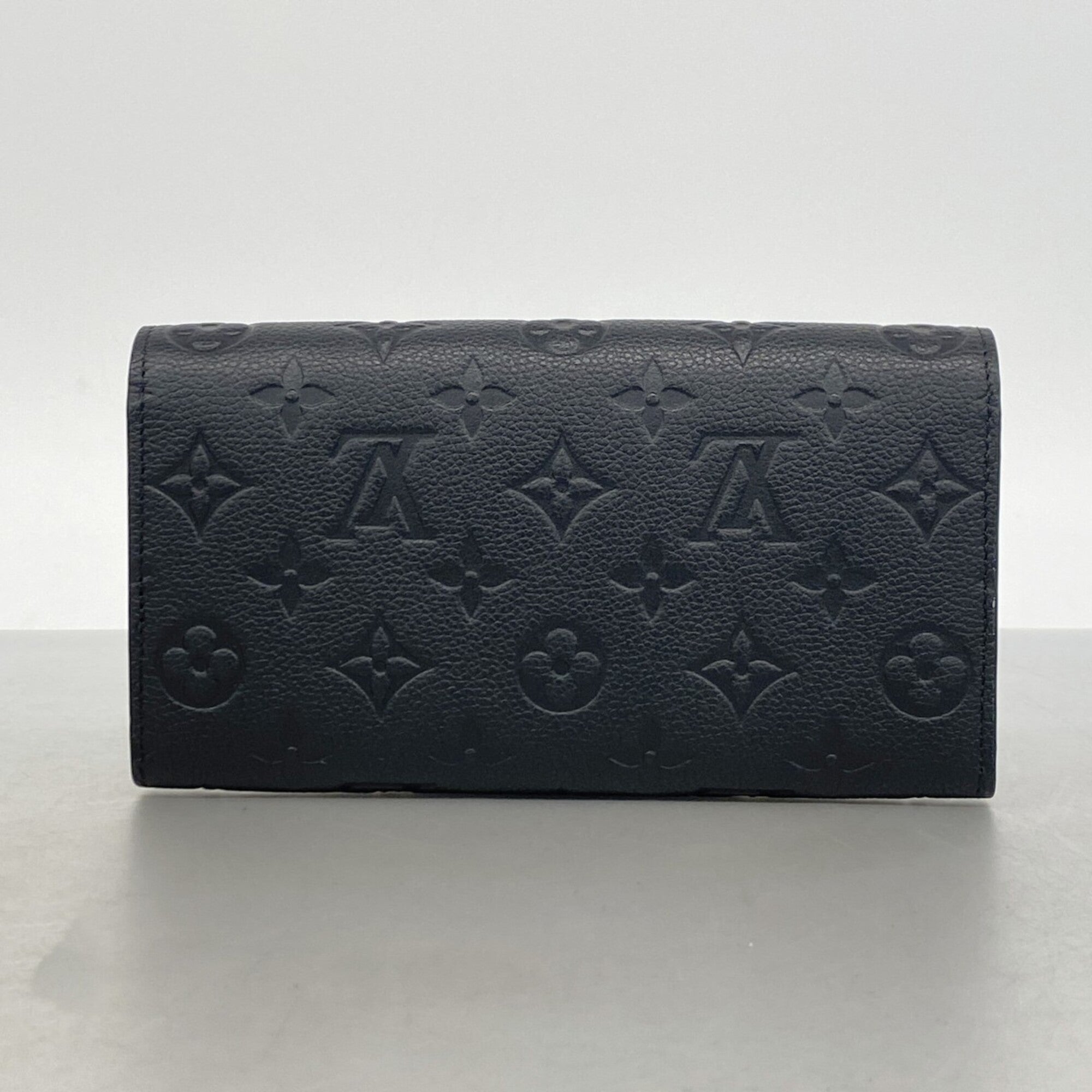 Louis Vuitton Noir Long Wallet (Bi-Fold) (Pre-Owned)