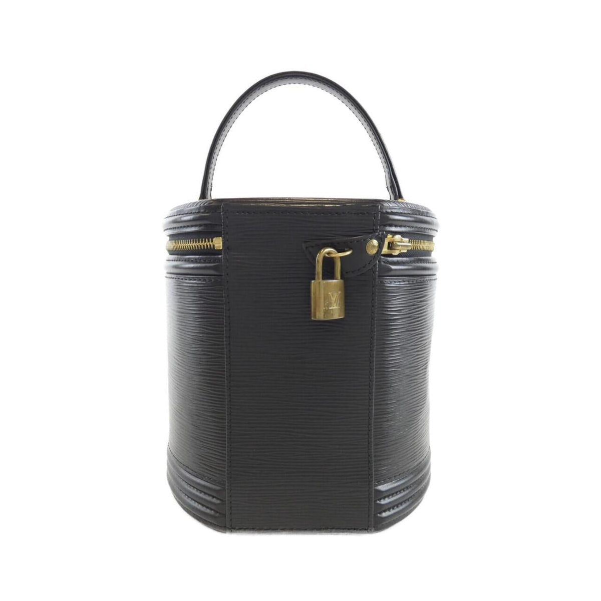 Louis Vuitton Black Leather Handbag (Pre-Owned)