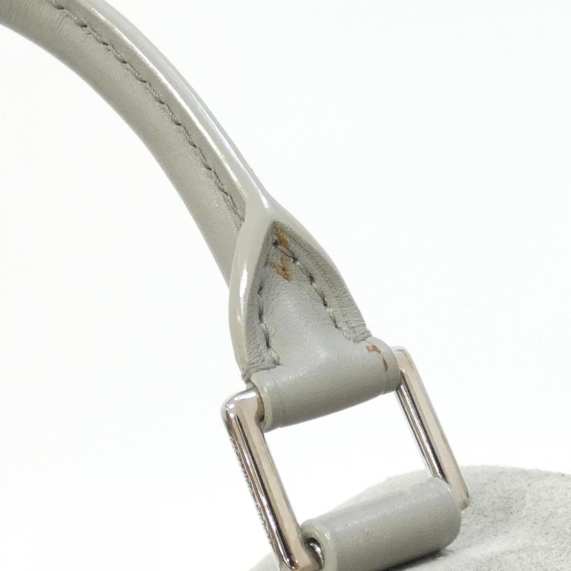 Louis Vuitton Gris Suede Boston Bag (Pre-Owned)