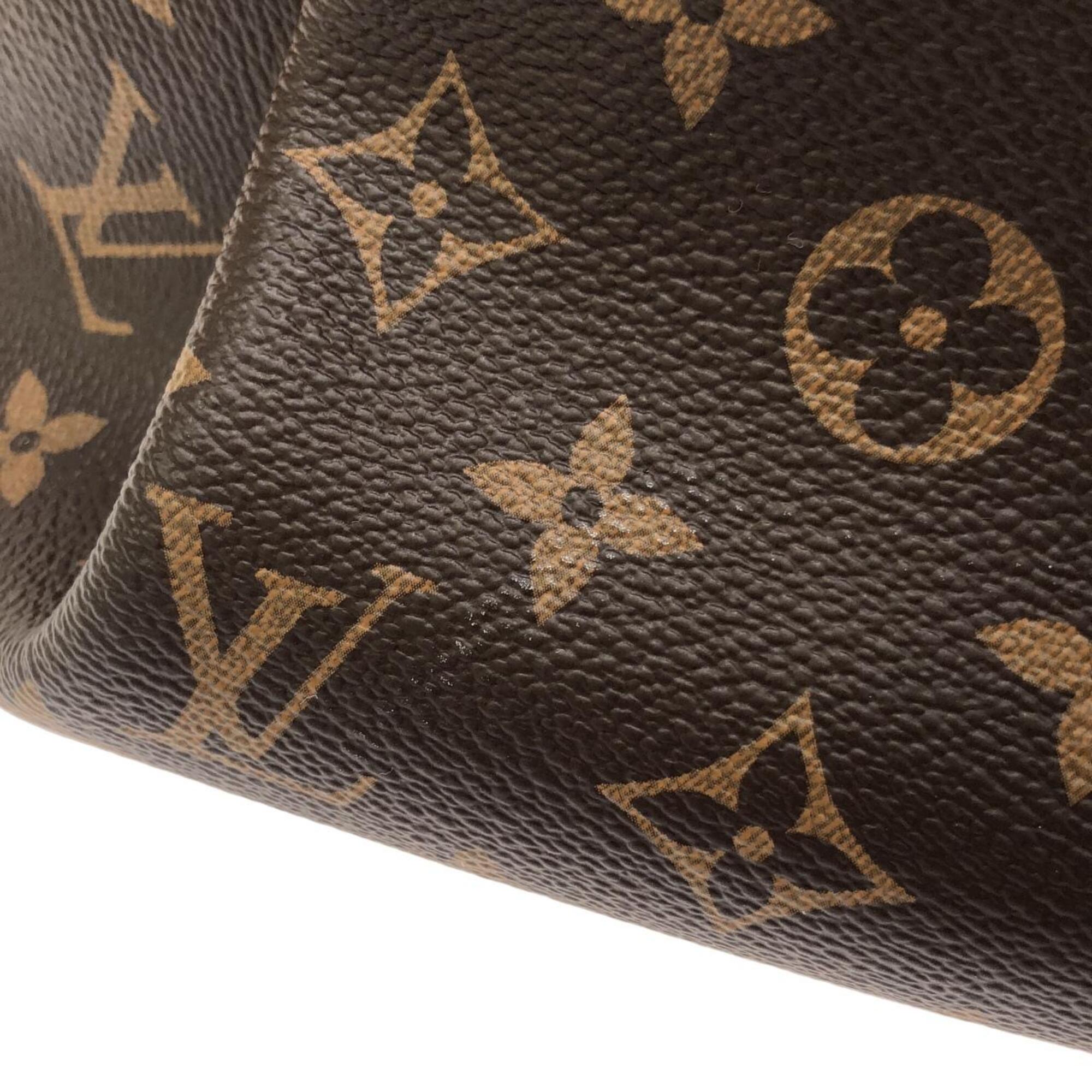 Louis Vuitton Marron Coated Canvas Handbag (Pre-Owned)