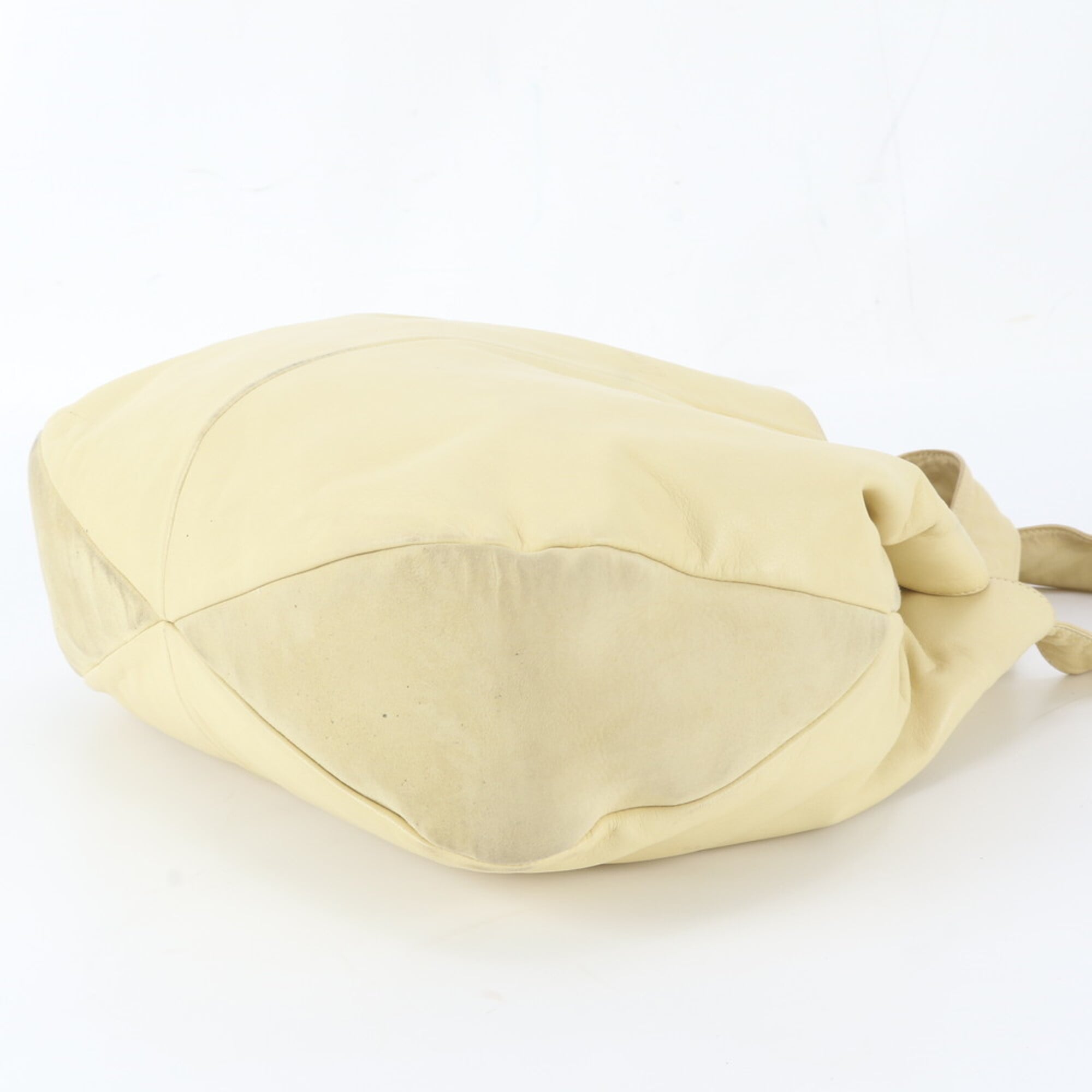 Loewe Cream Yellow Leather Handbag Tote Bag (Pre-Owned)