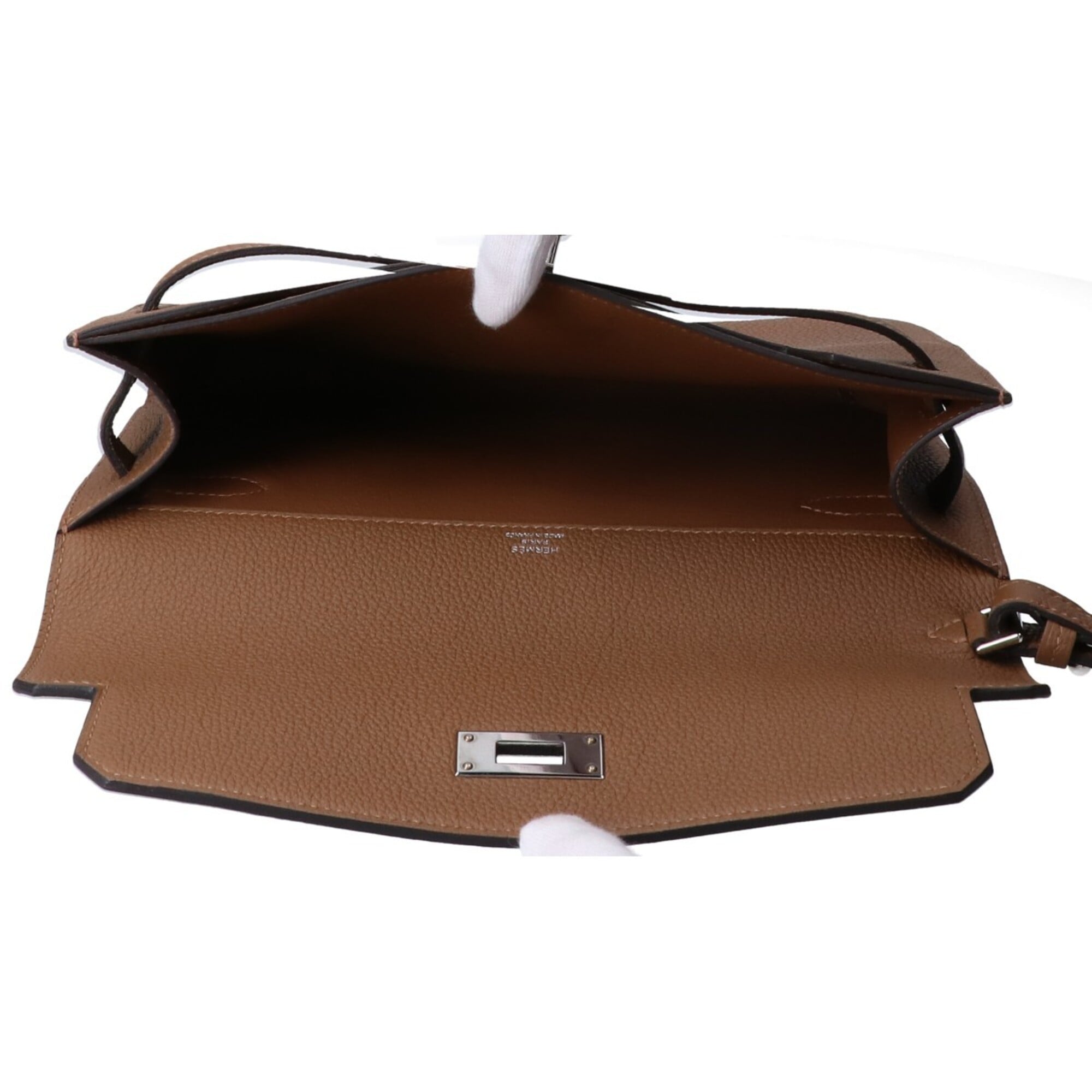 Hermes Alezan Togo Leather Clutch Bag (Pre-Owned)