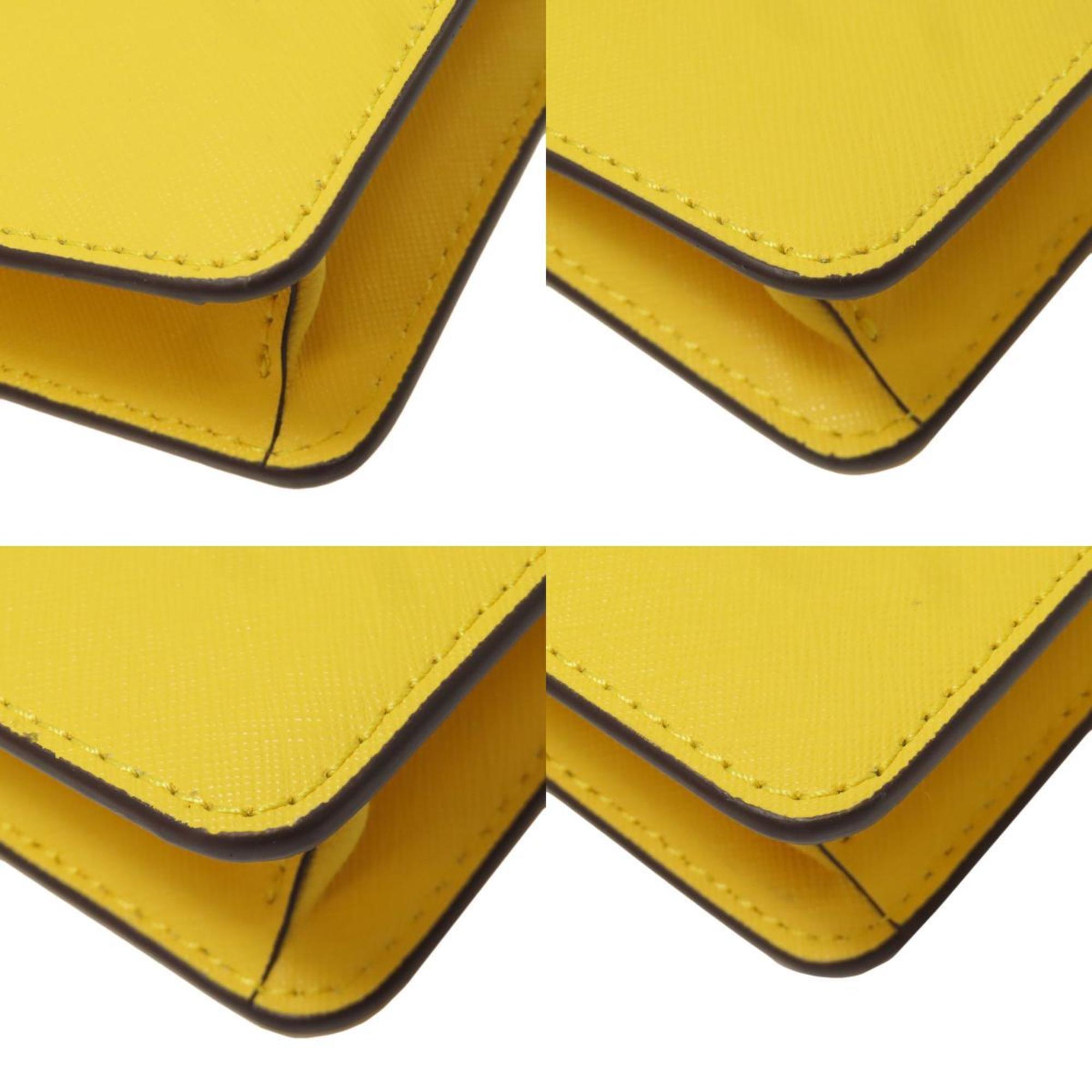 Michael Kors Yellow Leather Chain/Shoulder Wallet (Pre-Owned)
