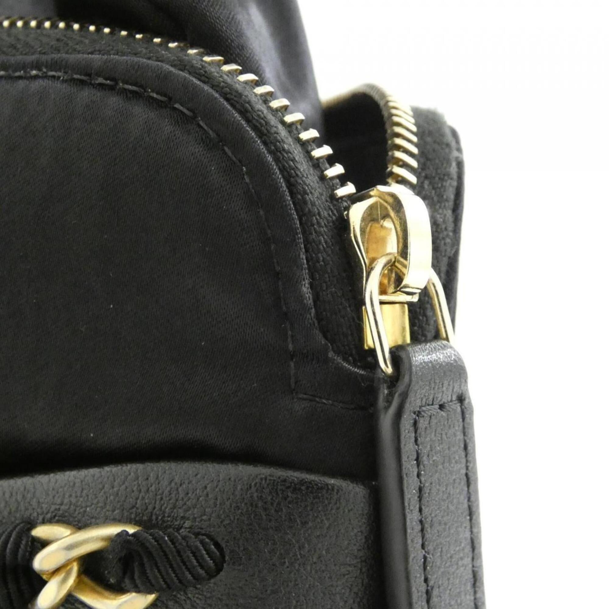 Chanel Black Nylon Handbag (Pre-Owned)