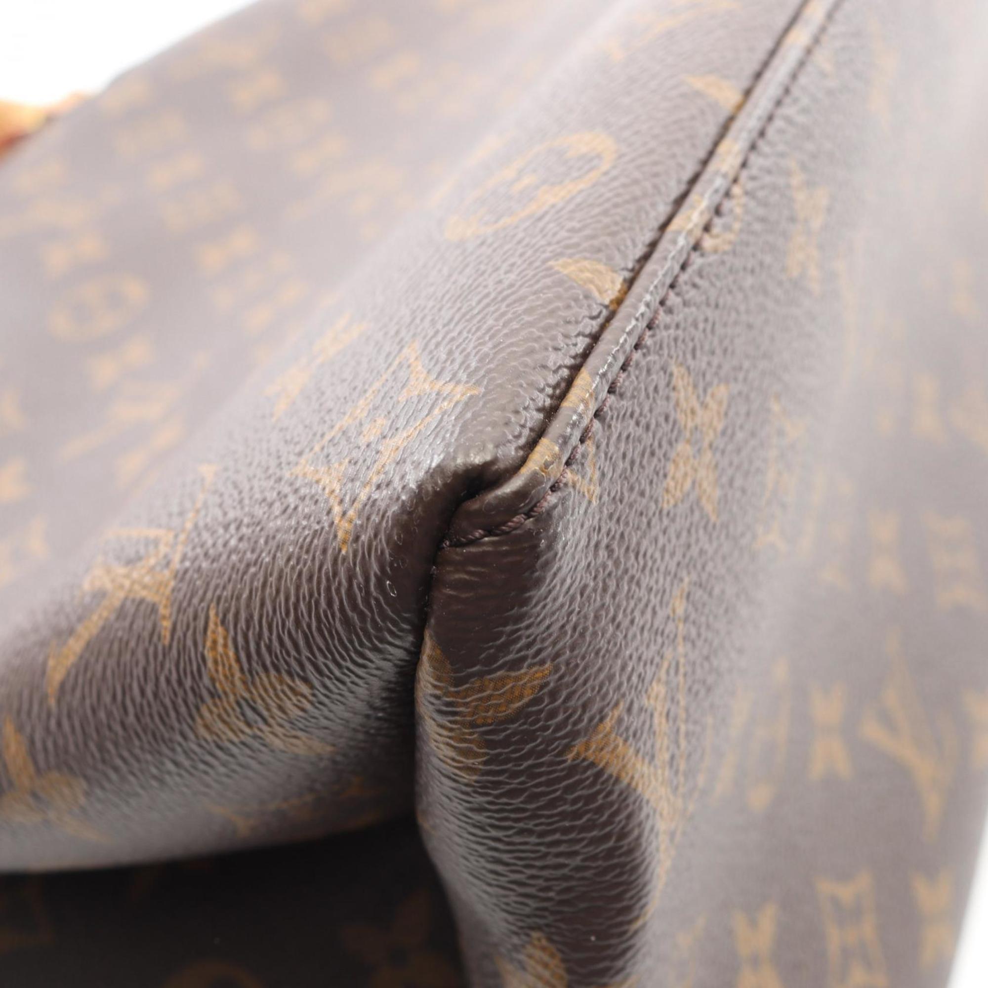 Louis Vuitton Brown Monogram Coated Canvas Leather Handbag (Pre-Owned)