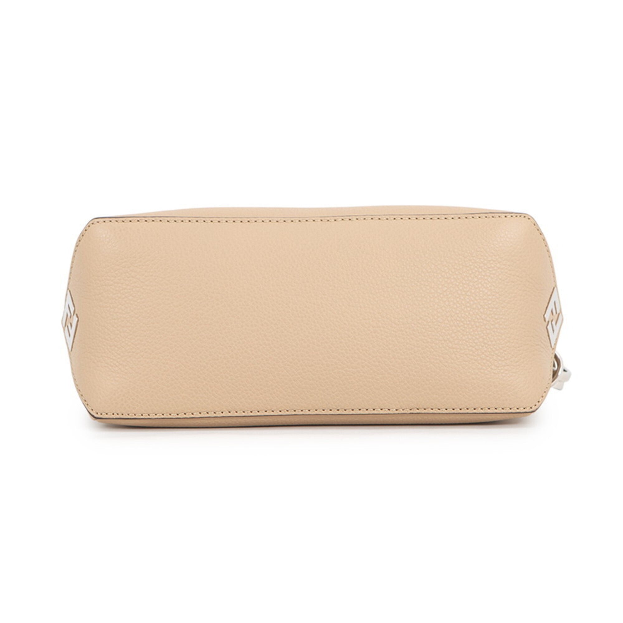 Fendi Beige Leather Handbag Shoulder Bag (Pre-Owned)