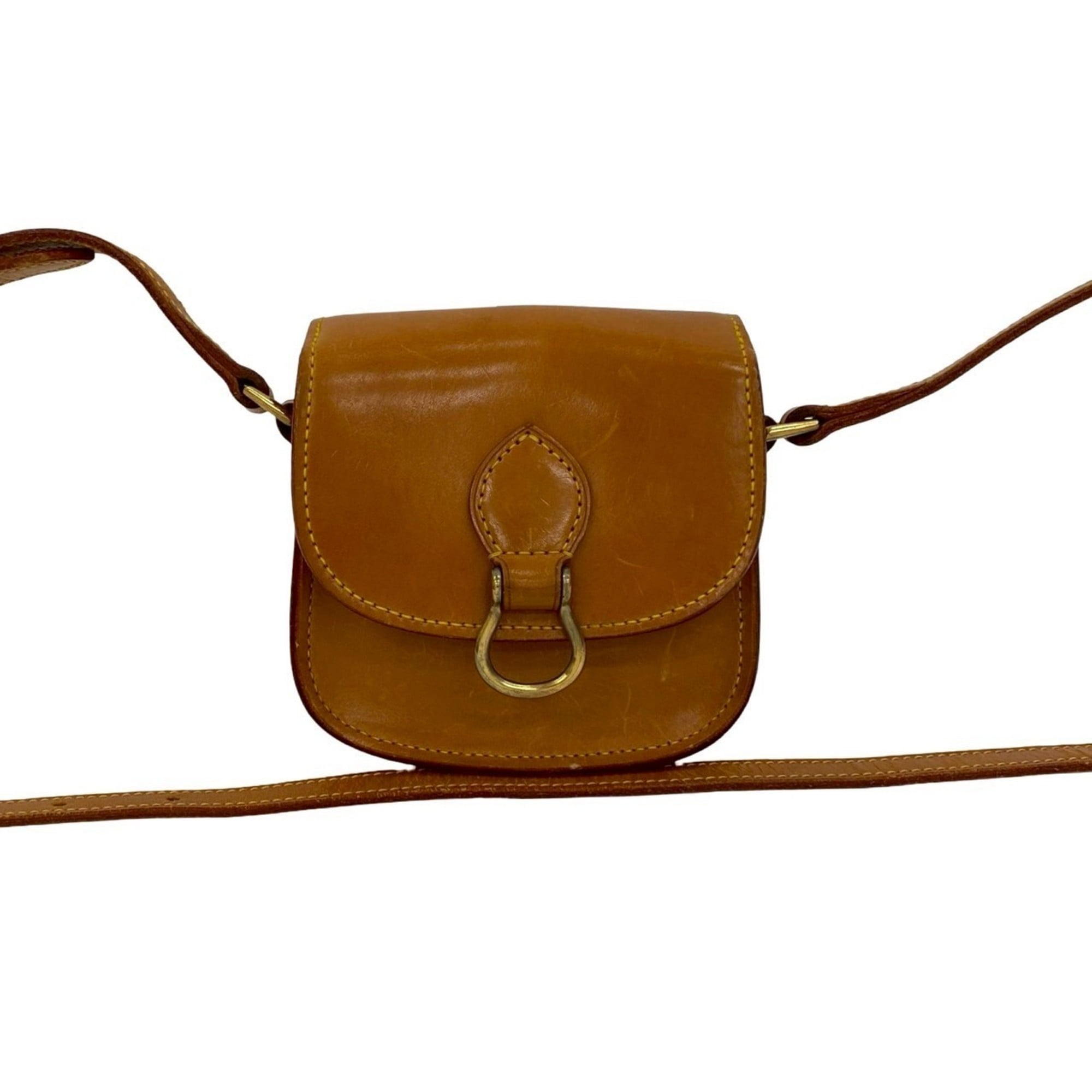 Louis Vuitton Brown Leather Pochette Shoulder Bag (Pre-Owned)
